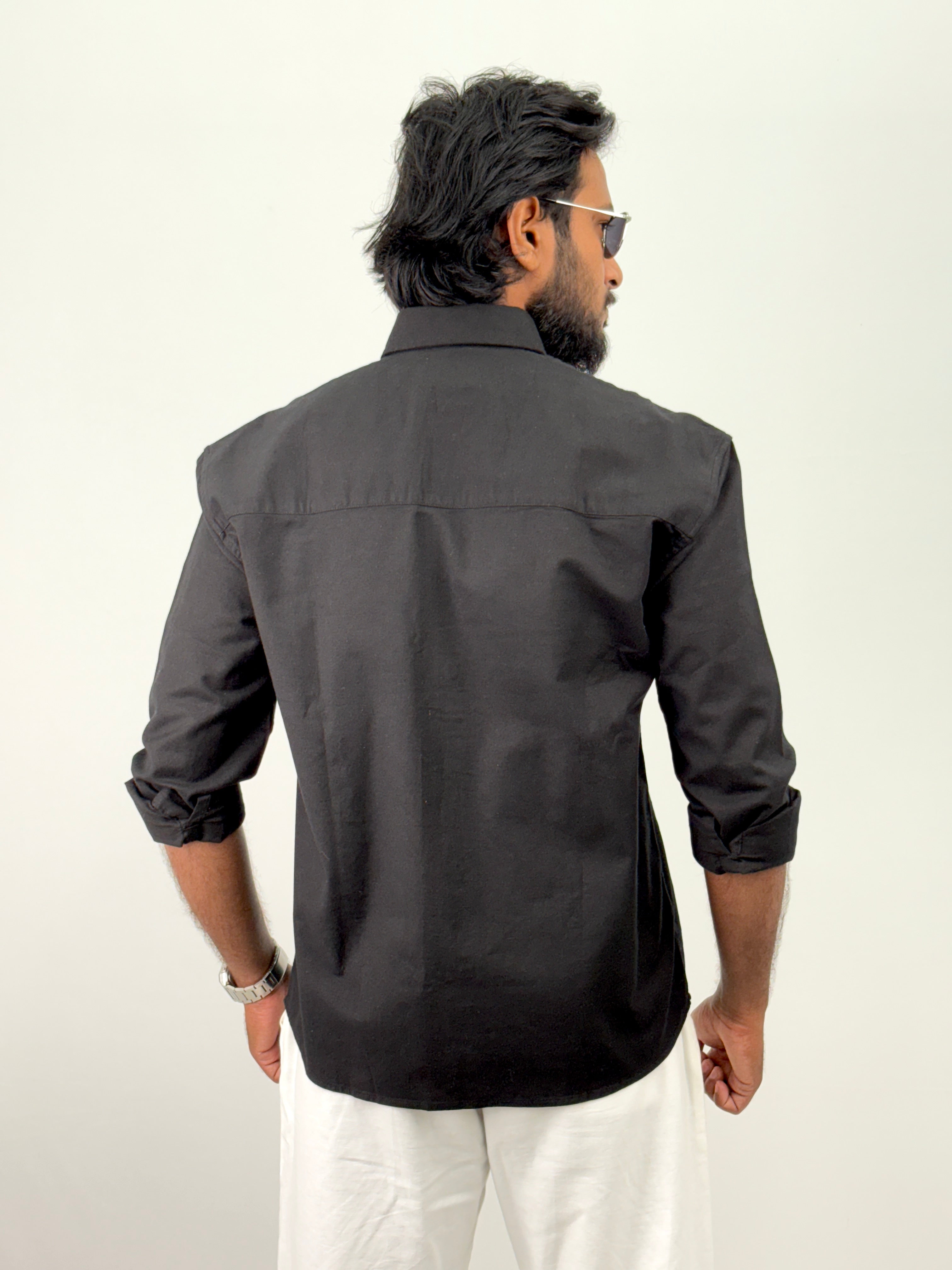 Black Linen Shirts