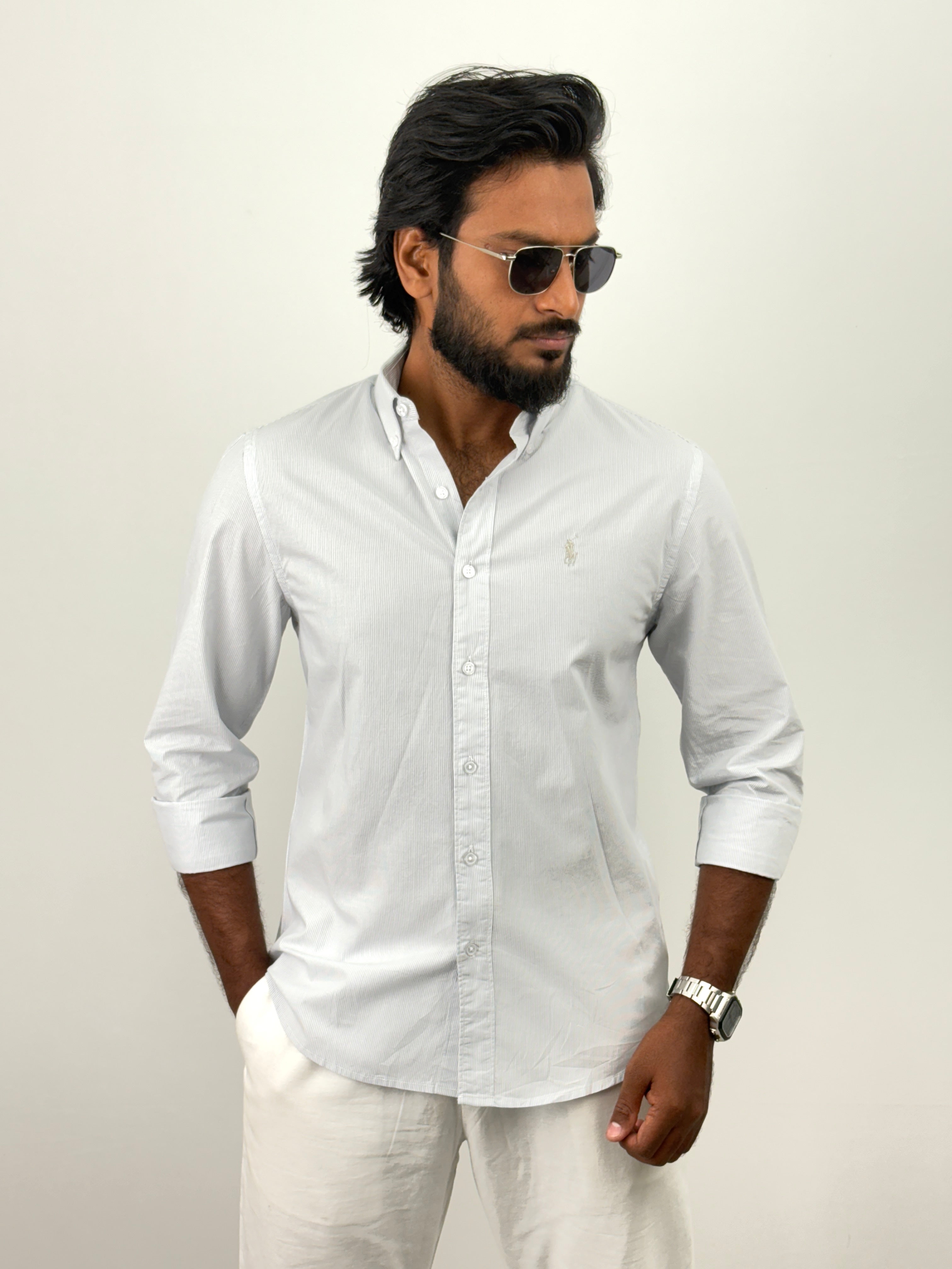 Grey Stripe Shirts