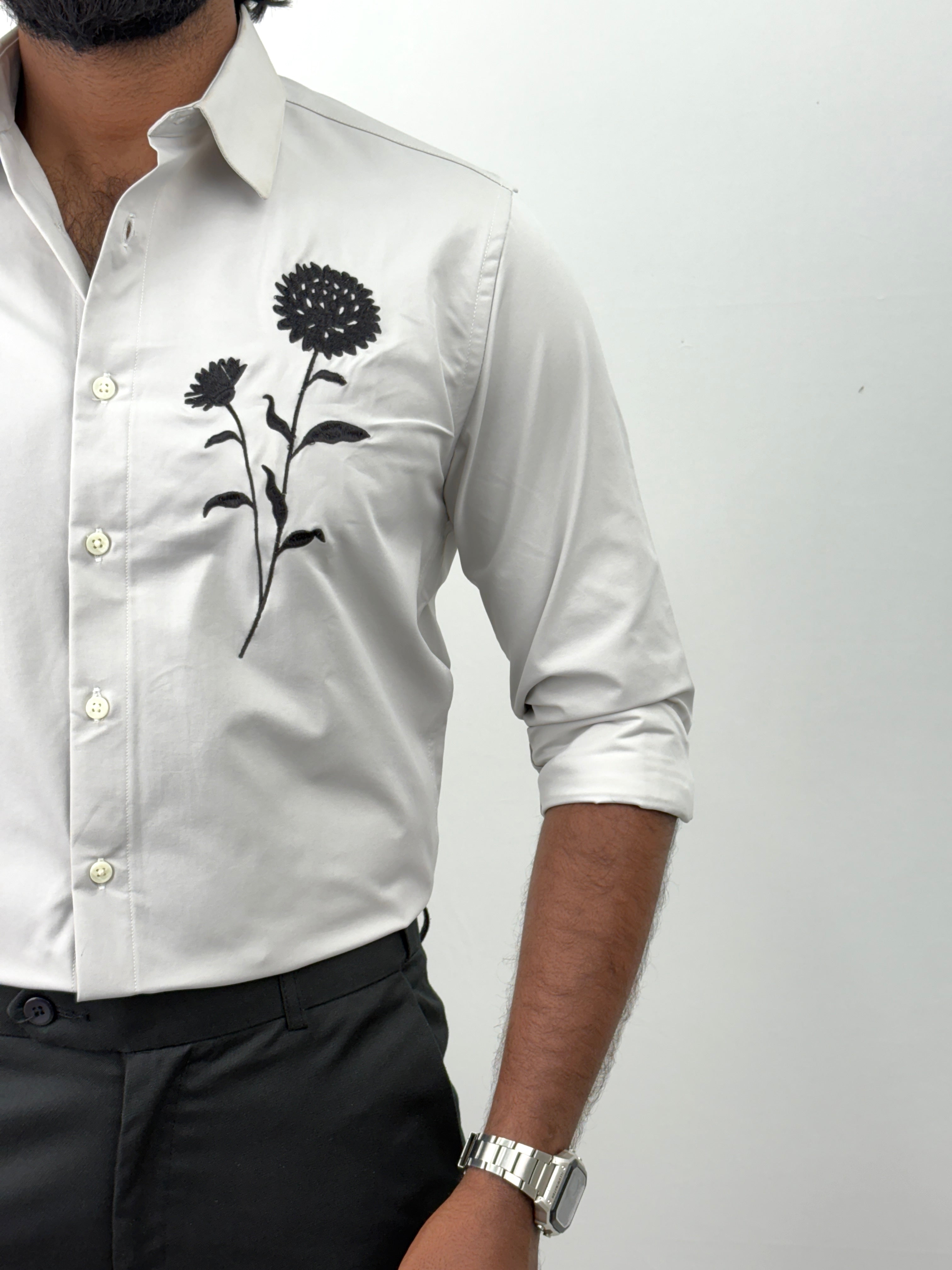 Grey IMP Embroidery Shirt