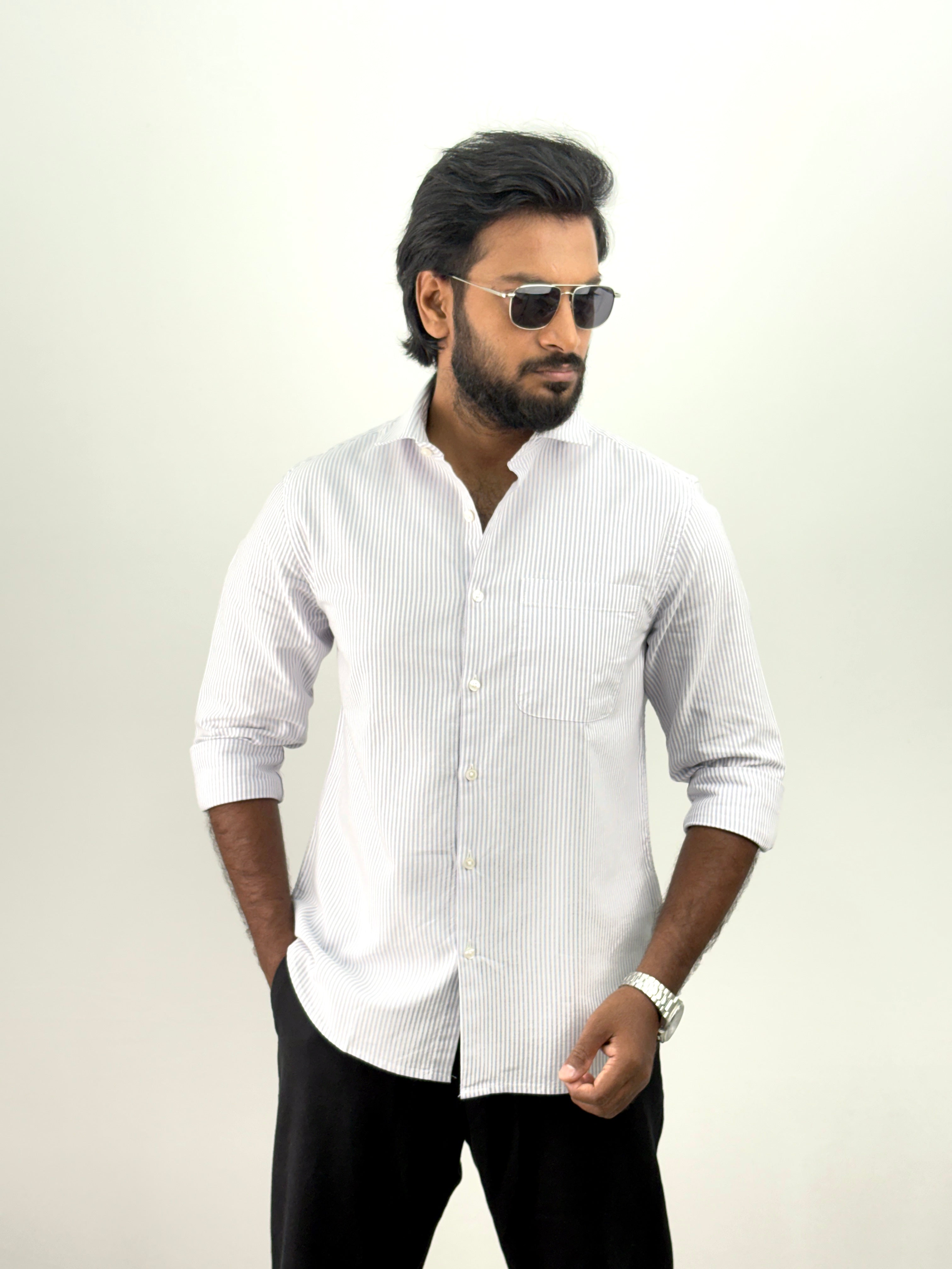 Lavender Stripe Shirt