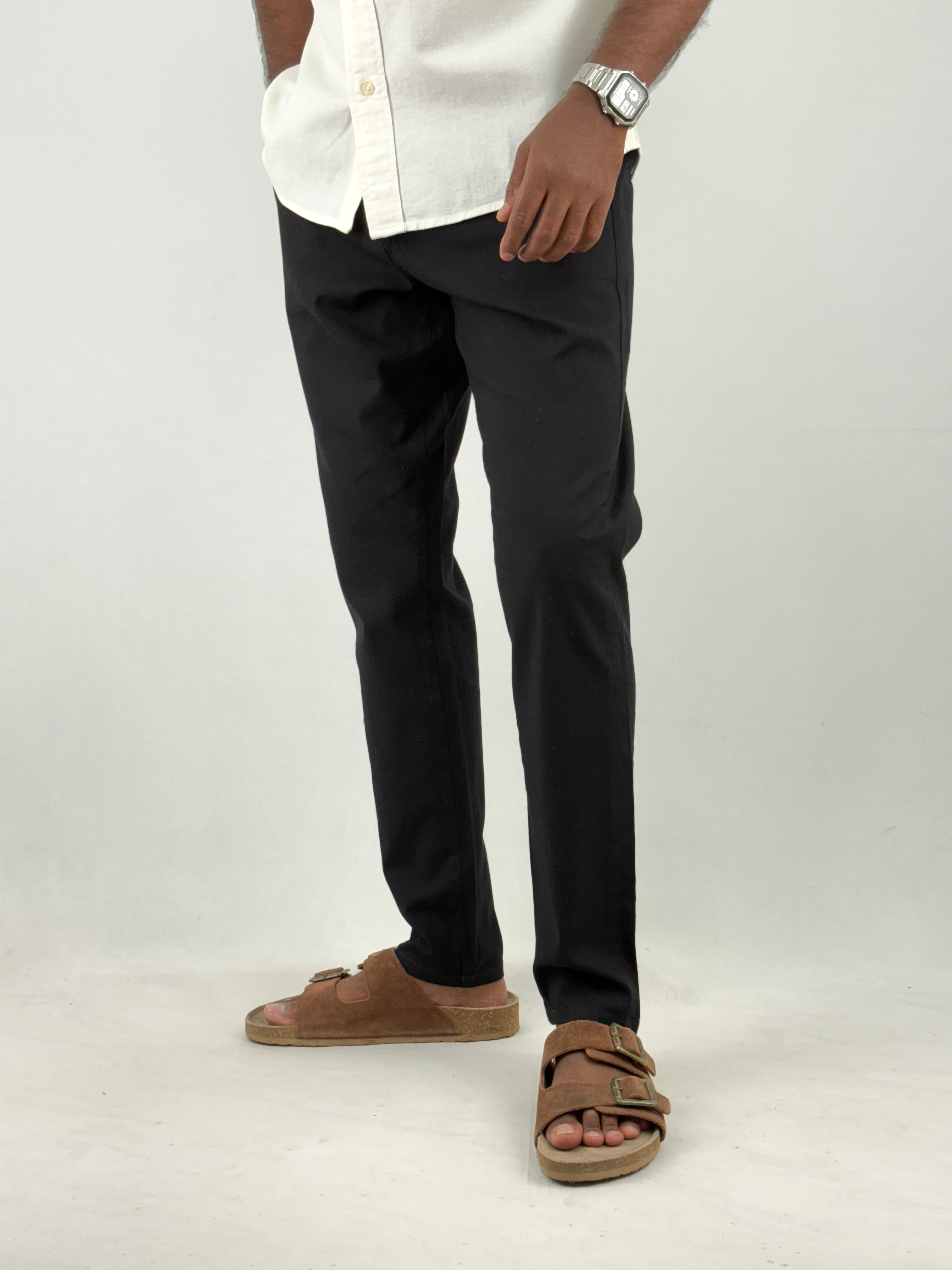 Black Linen Pants
