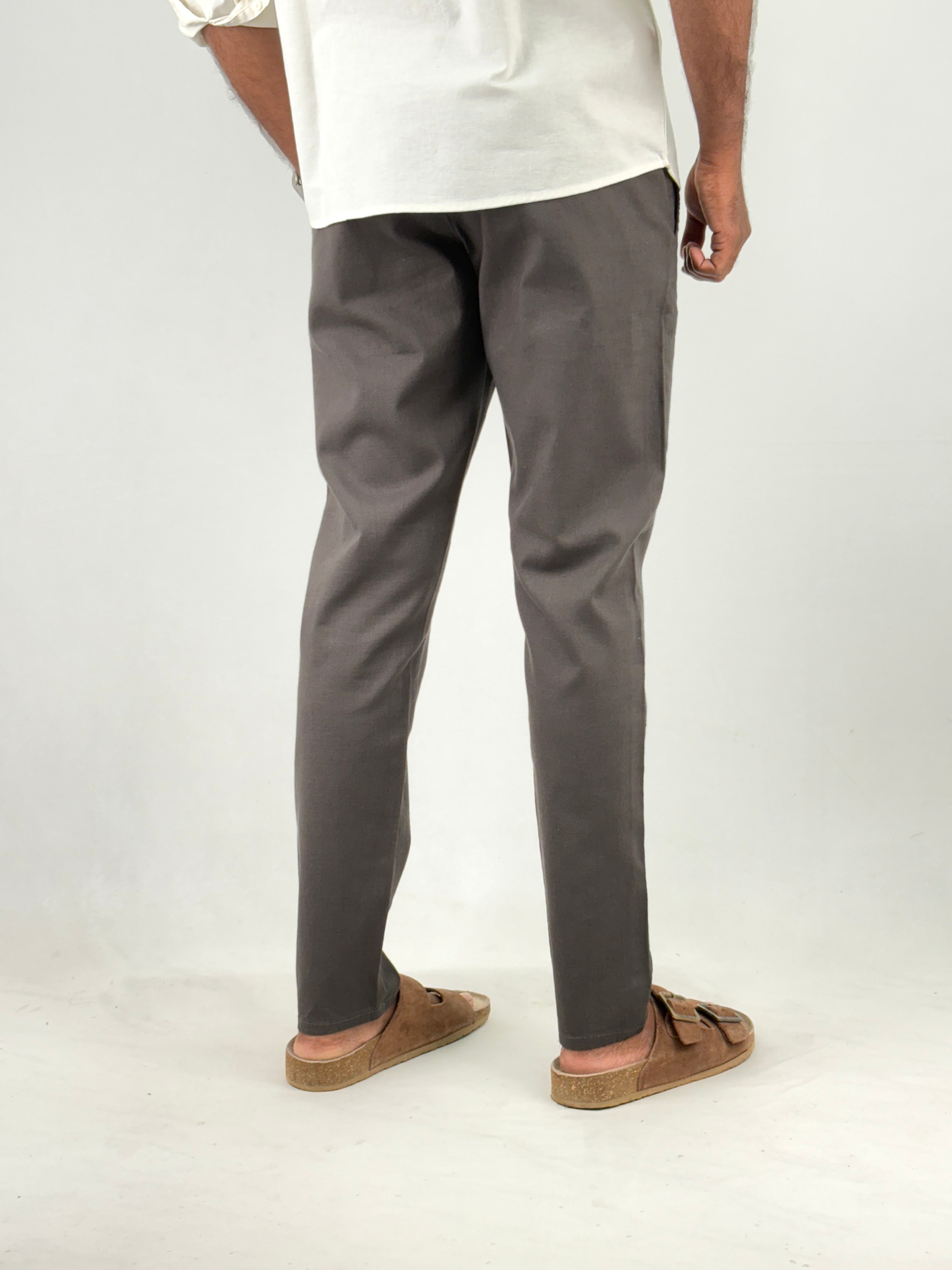 Dark Grey Linen Pants