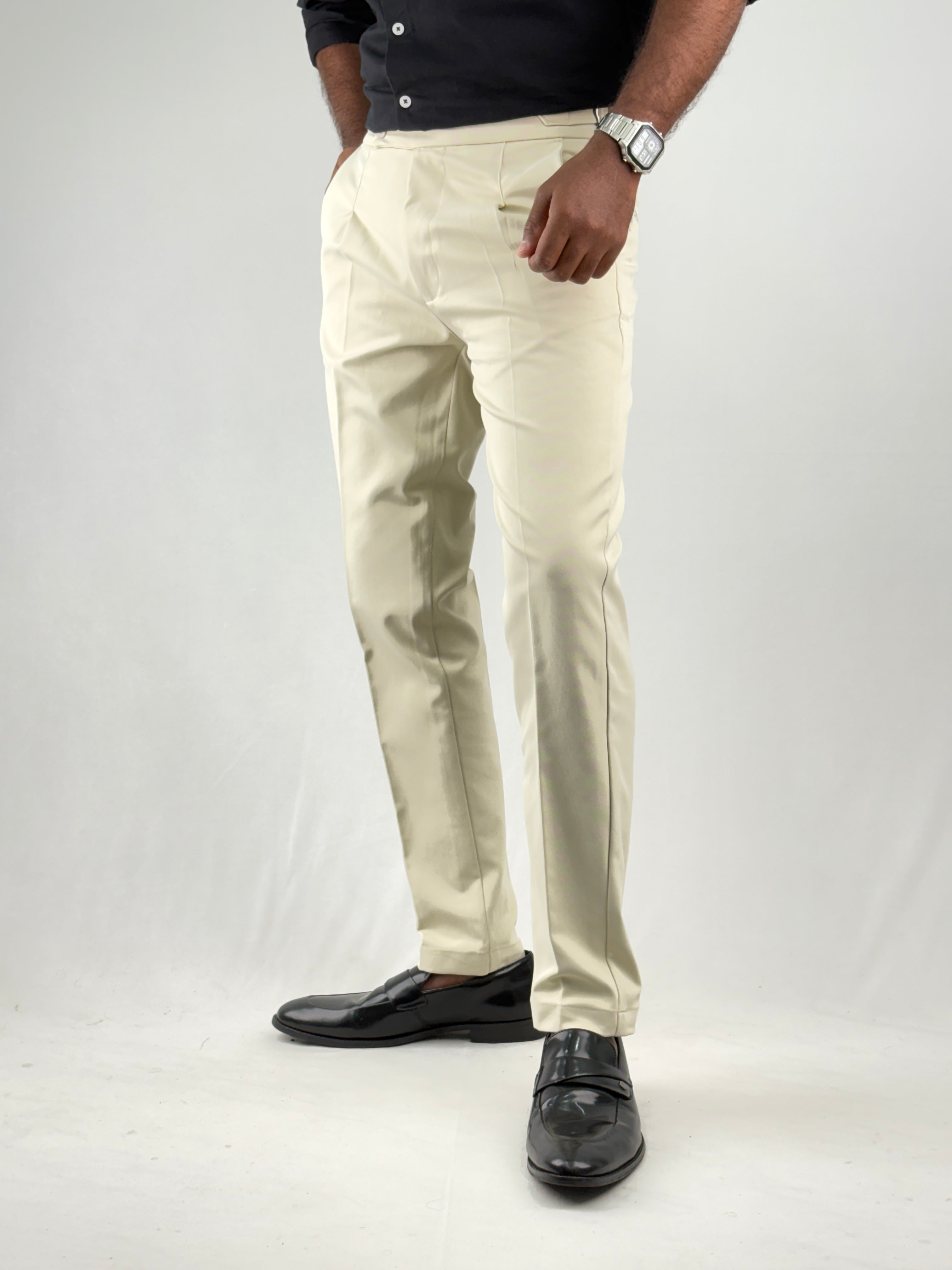 Cream Gurkha Pant 1
