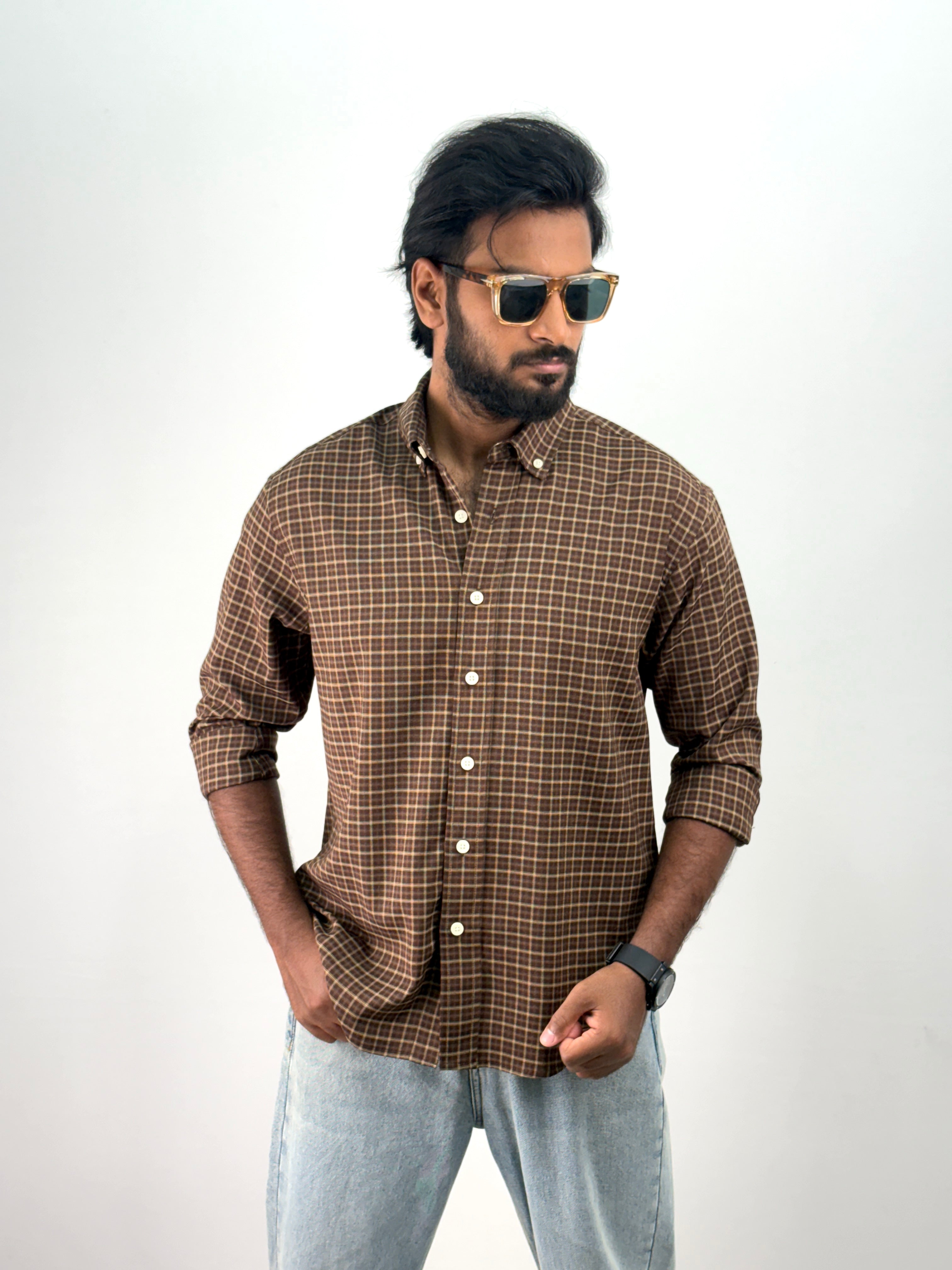 Brown Flannel Shirt