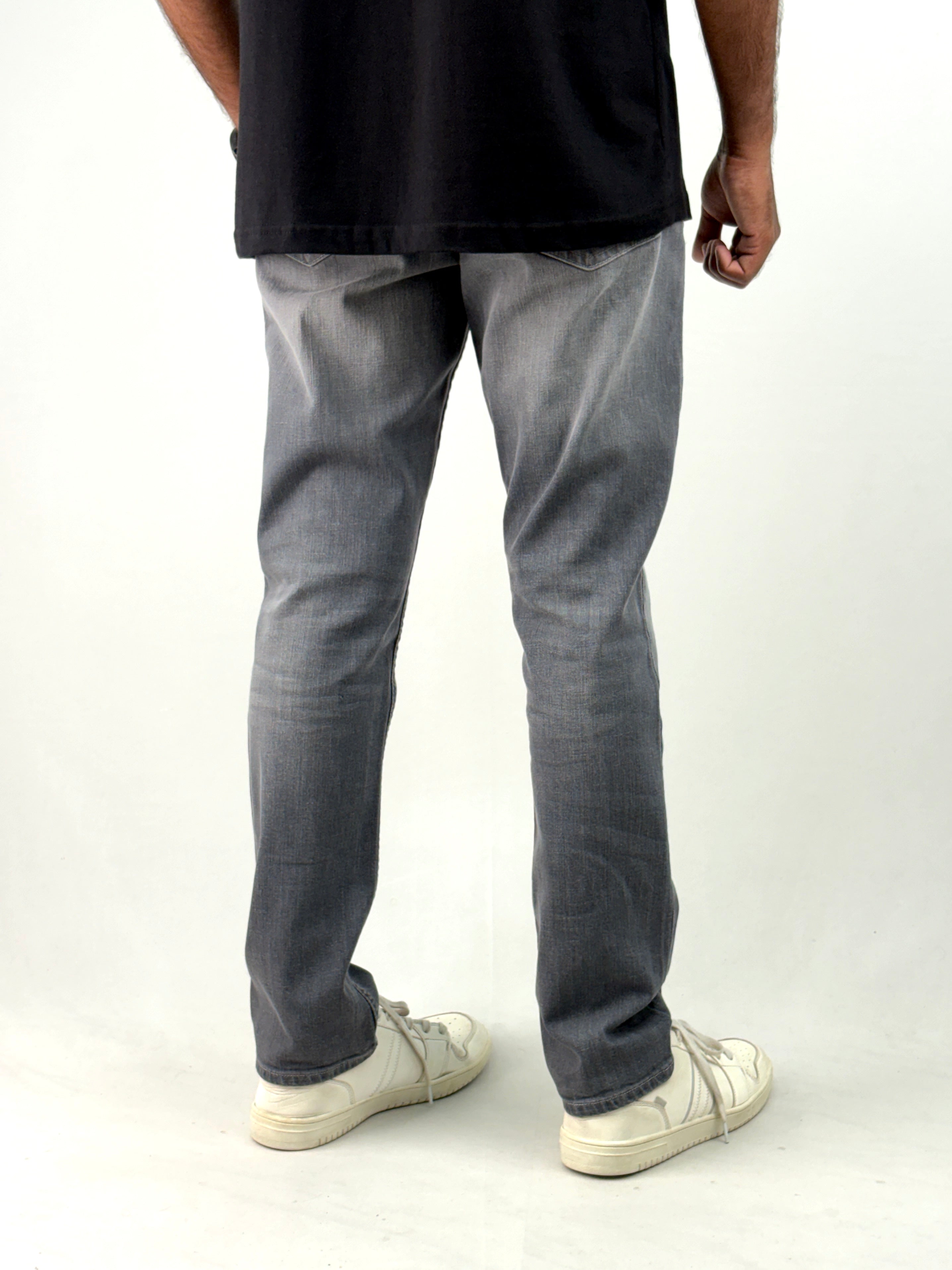 Grey Ankle Fit Jean