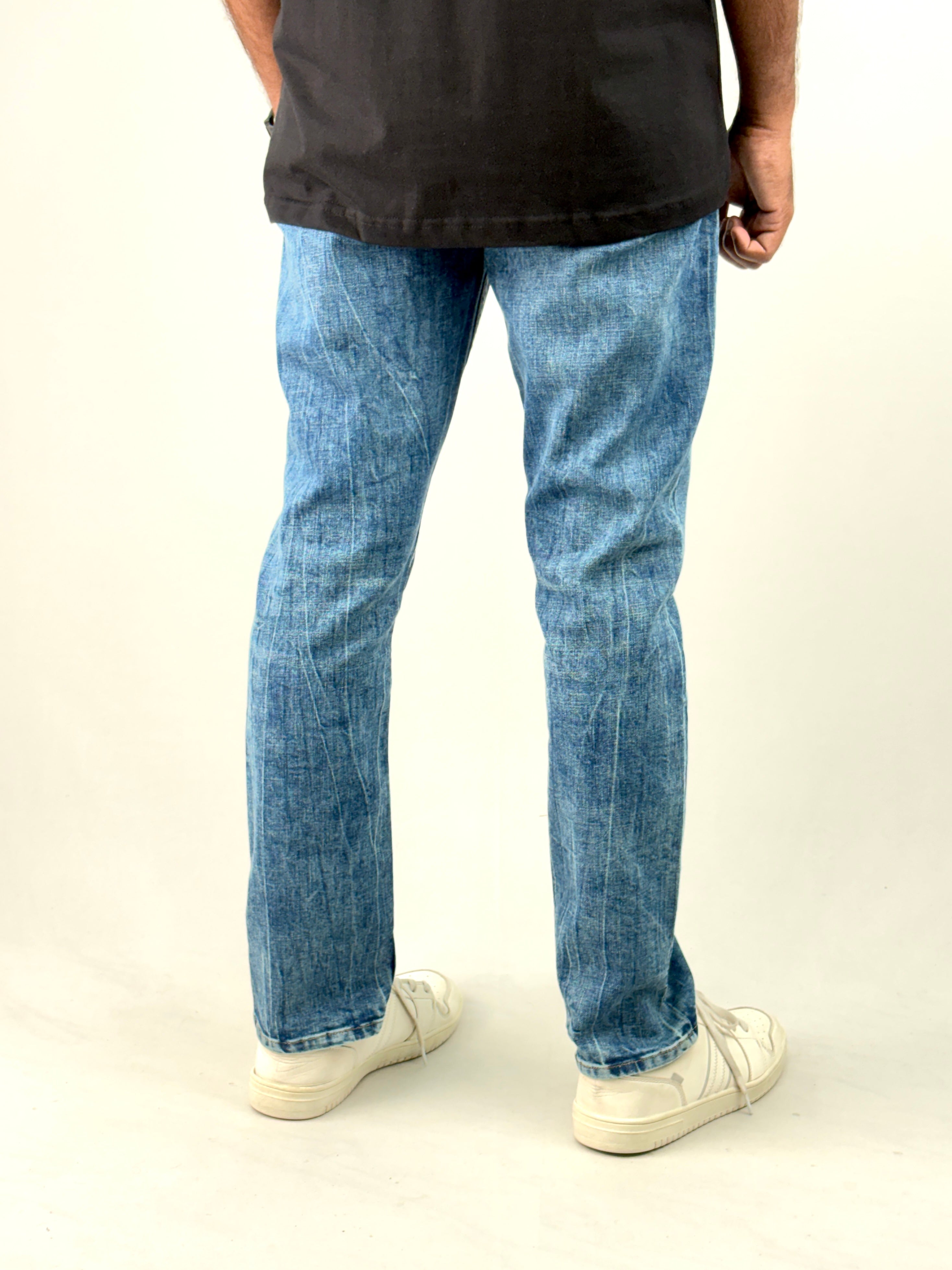 Blue Ankle Fit Jean