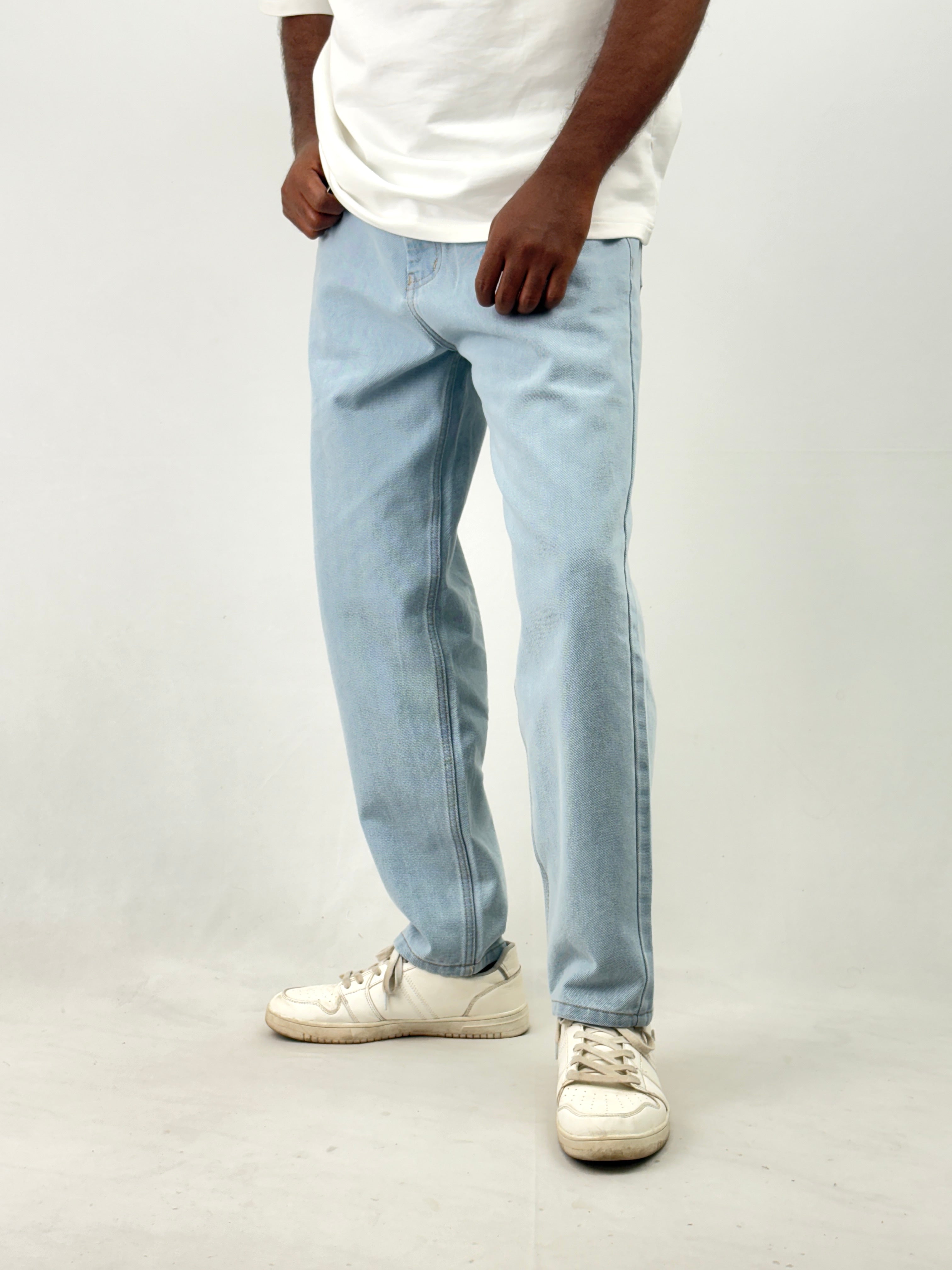 Ice Blue Semi Baggy Jeans