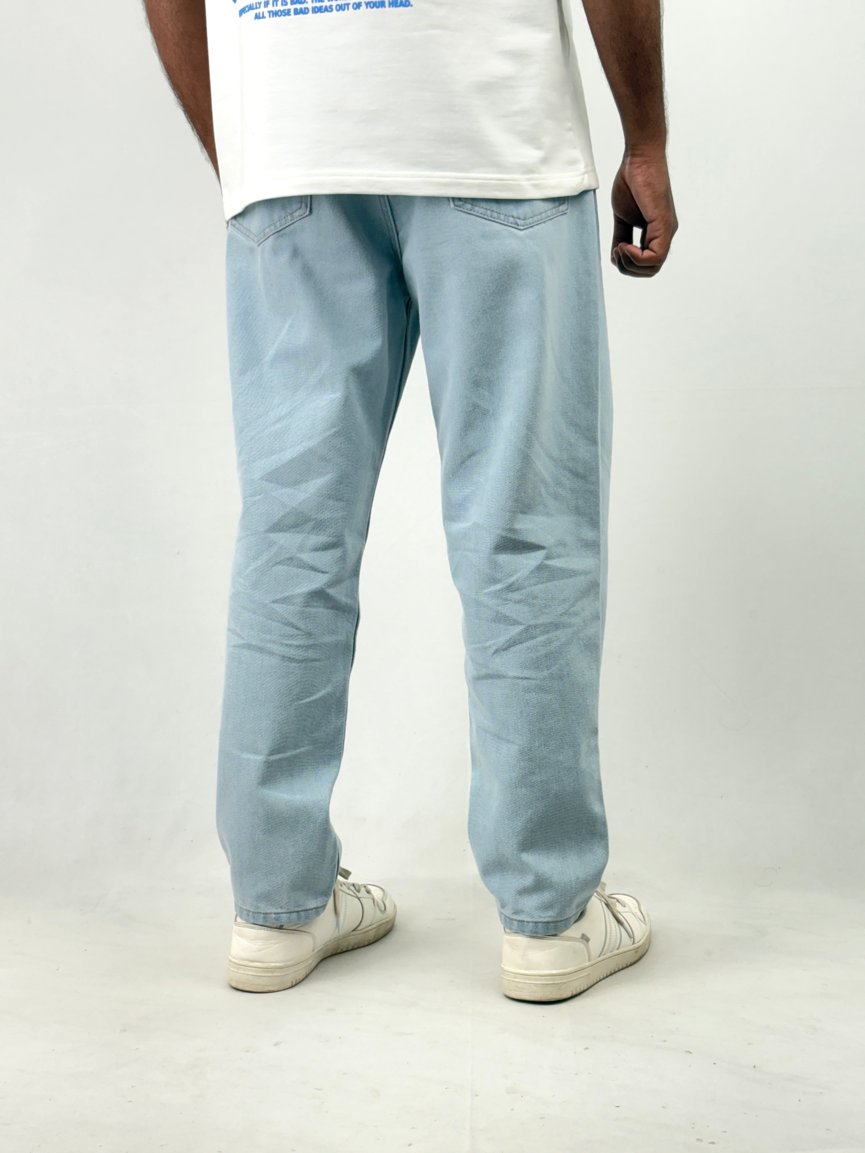 Ice Blue Semi Baggy Jeans