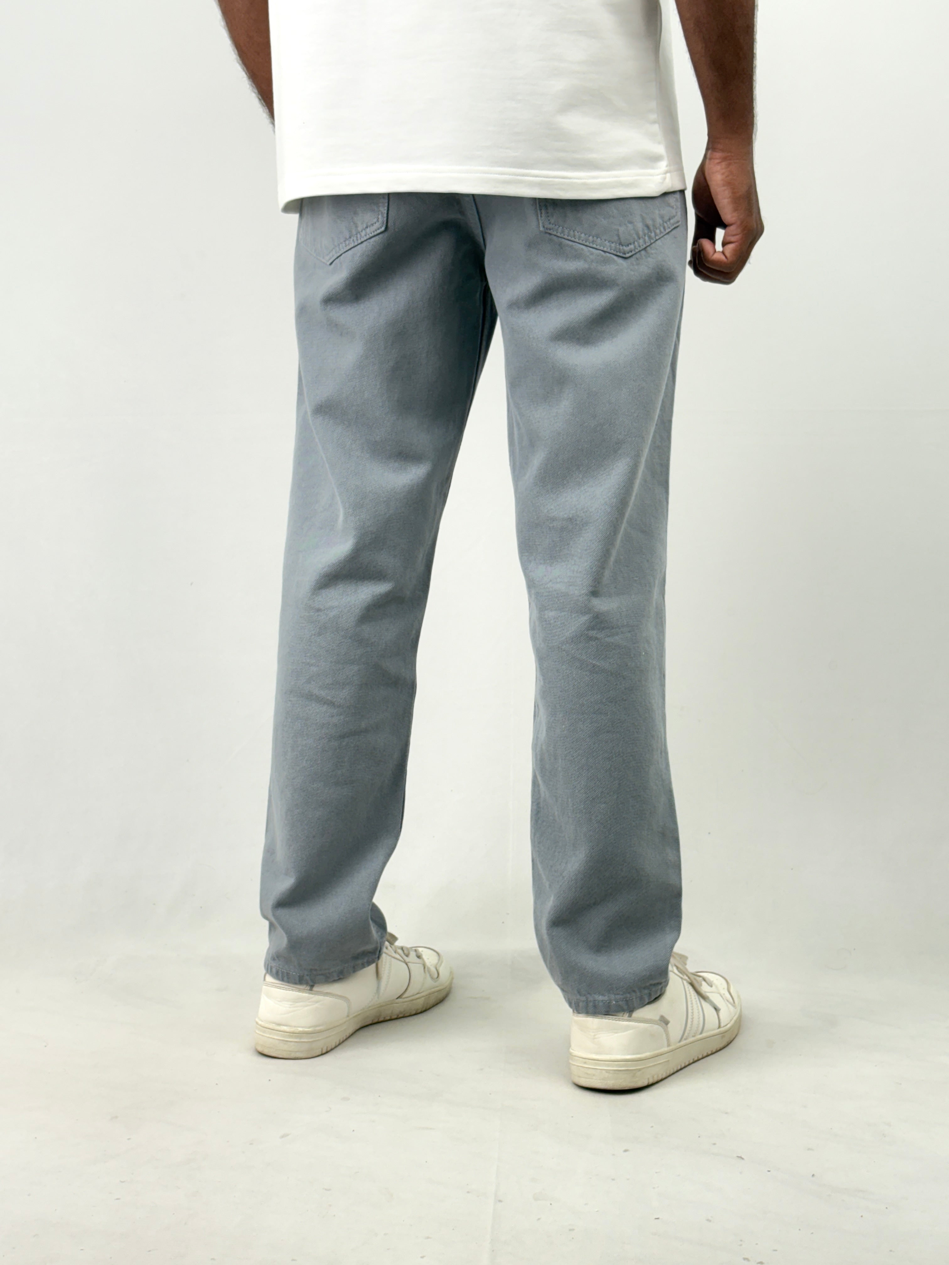 Grey Semi Baggy Jeans