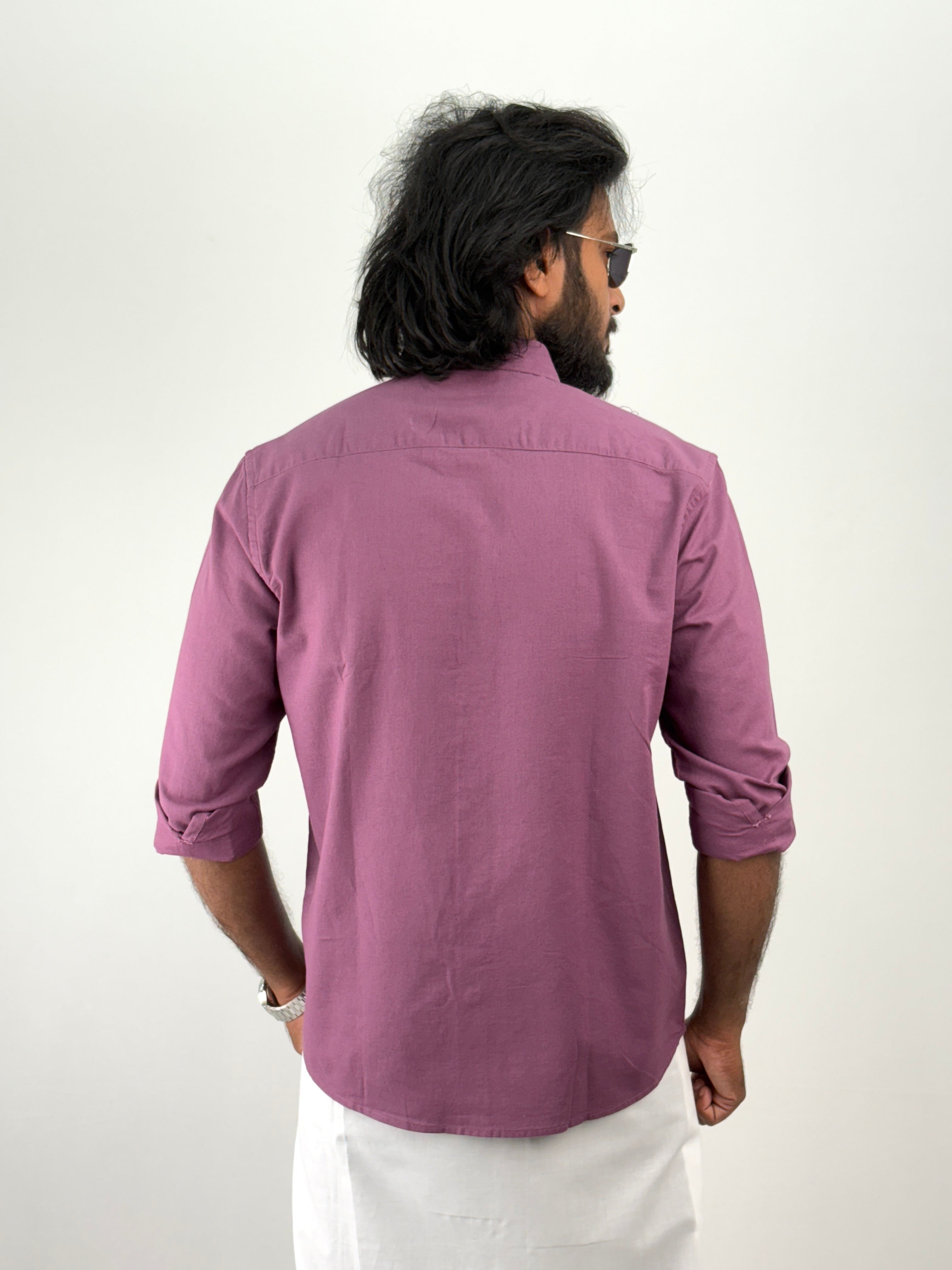 Light Purple Linen Shirt 1