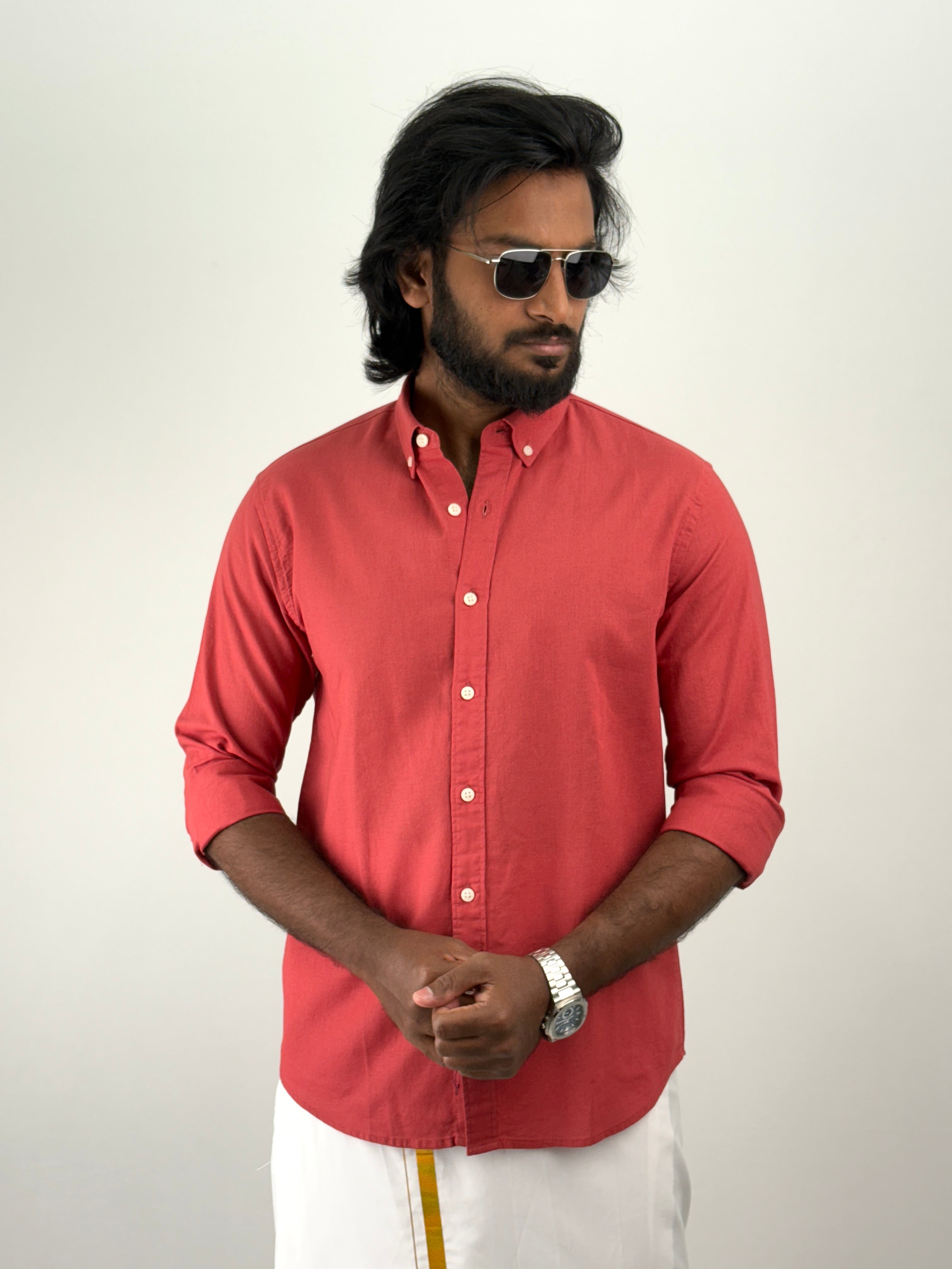 Cherry Linen Shirt 1