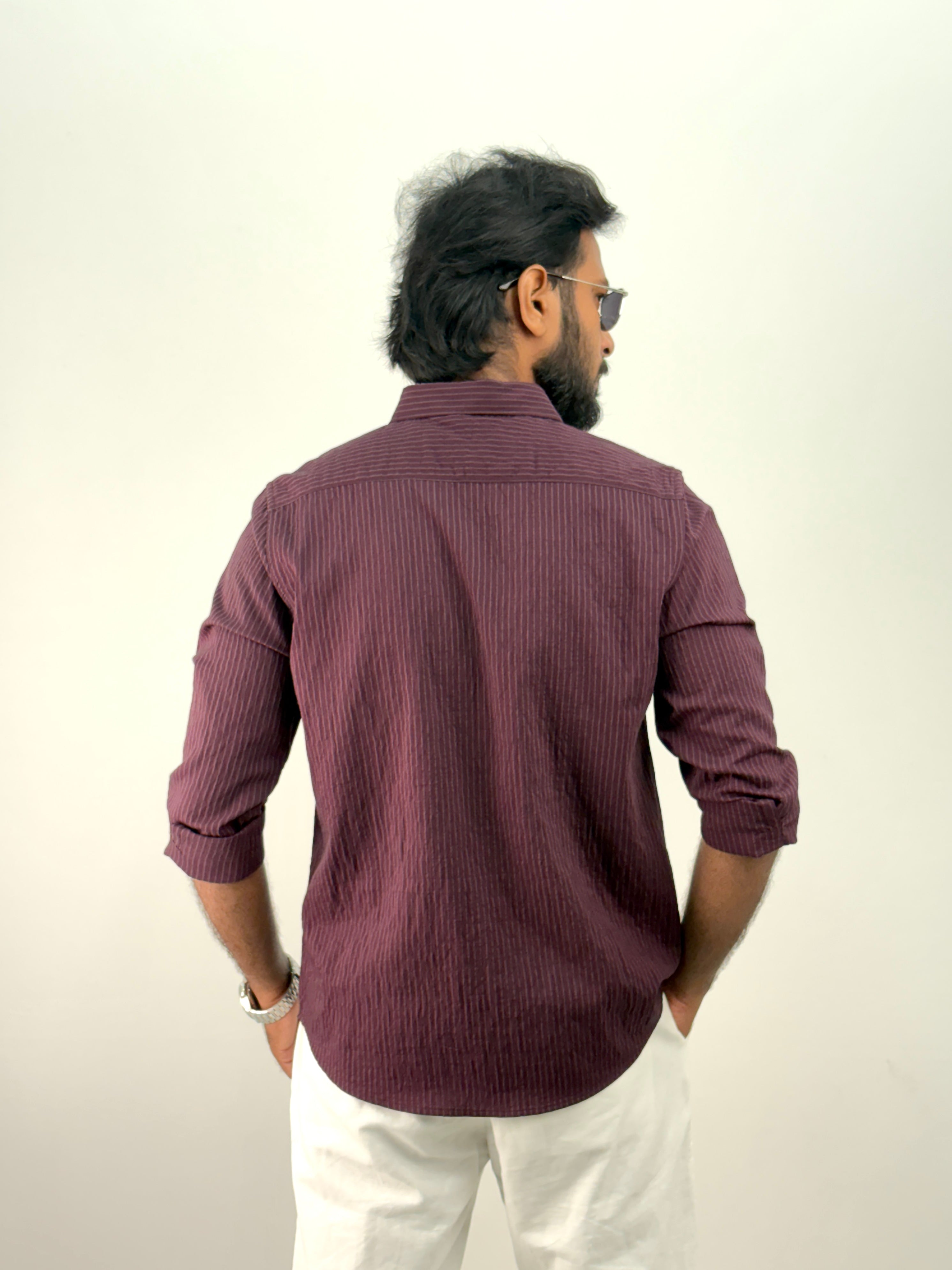 Wine IMP Stripe Shirt