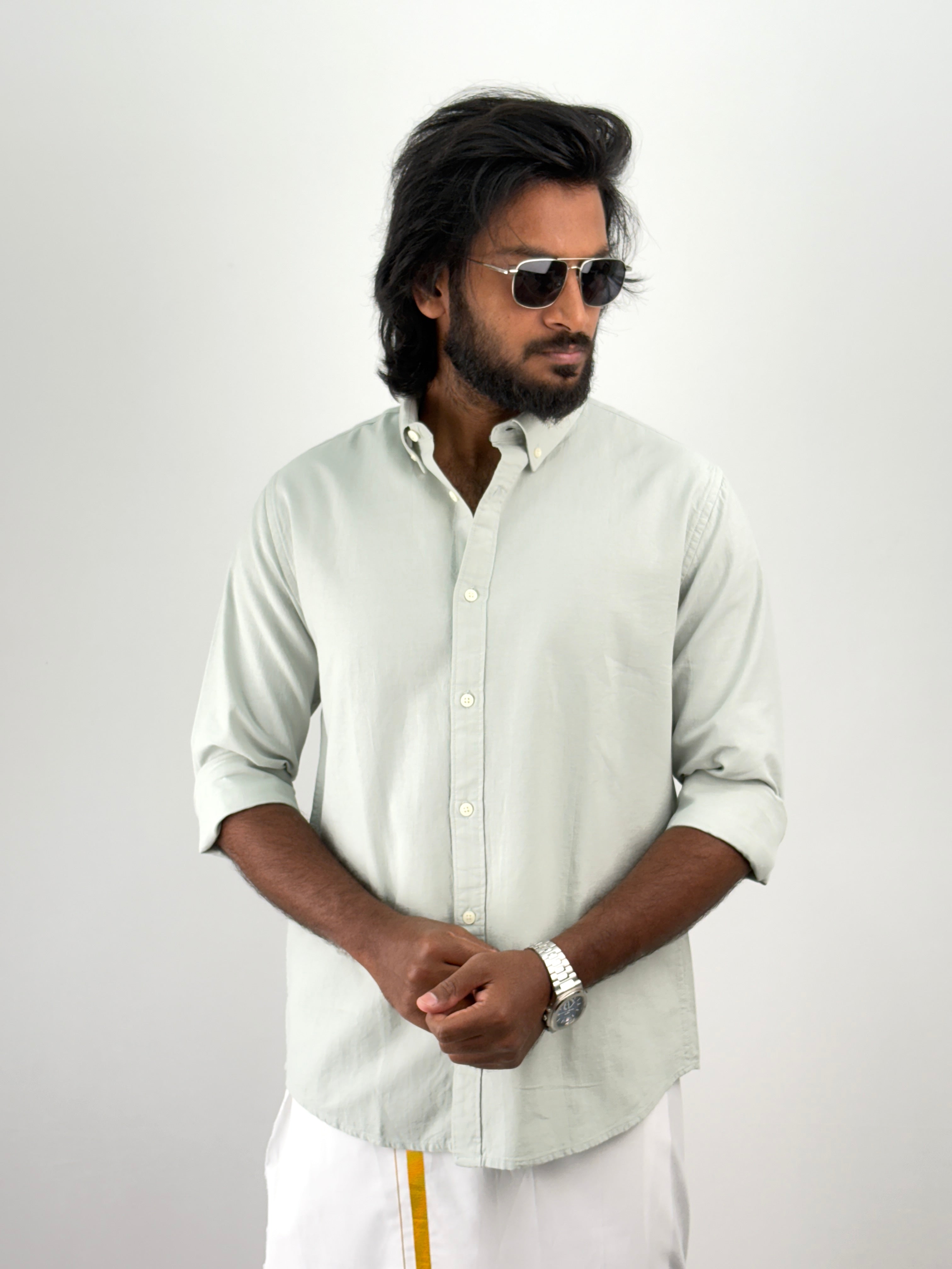 Light Green Linen Shirt 1