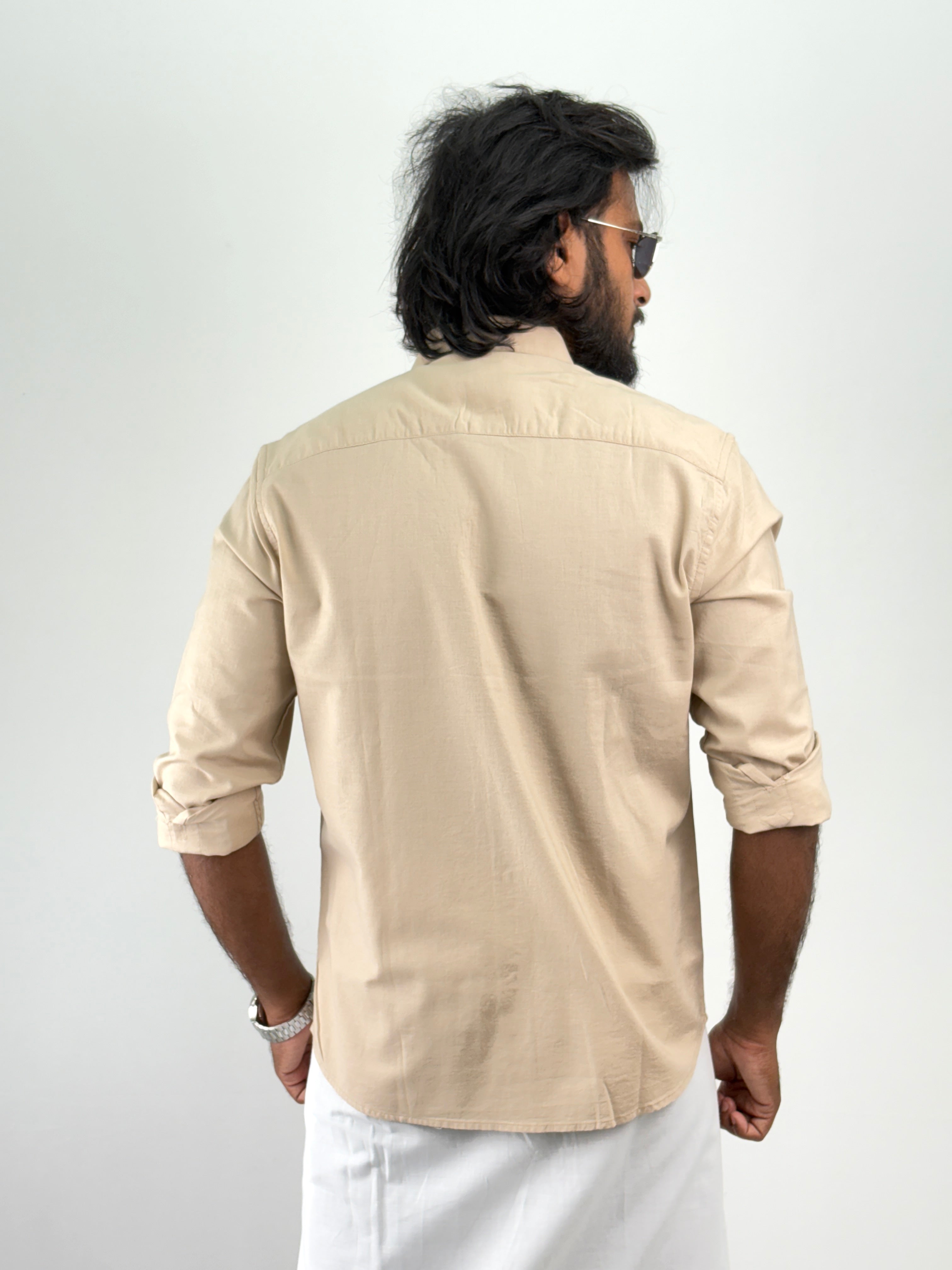 Beige Linen Shirt 1