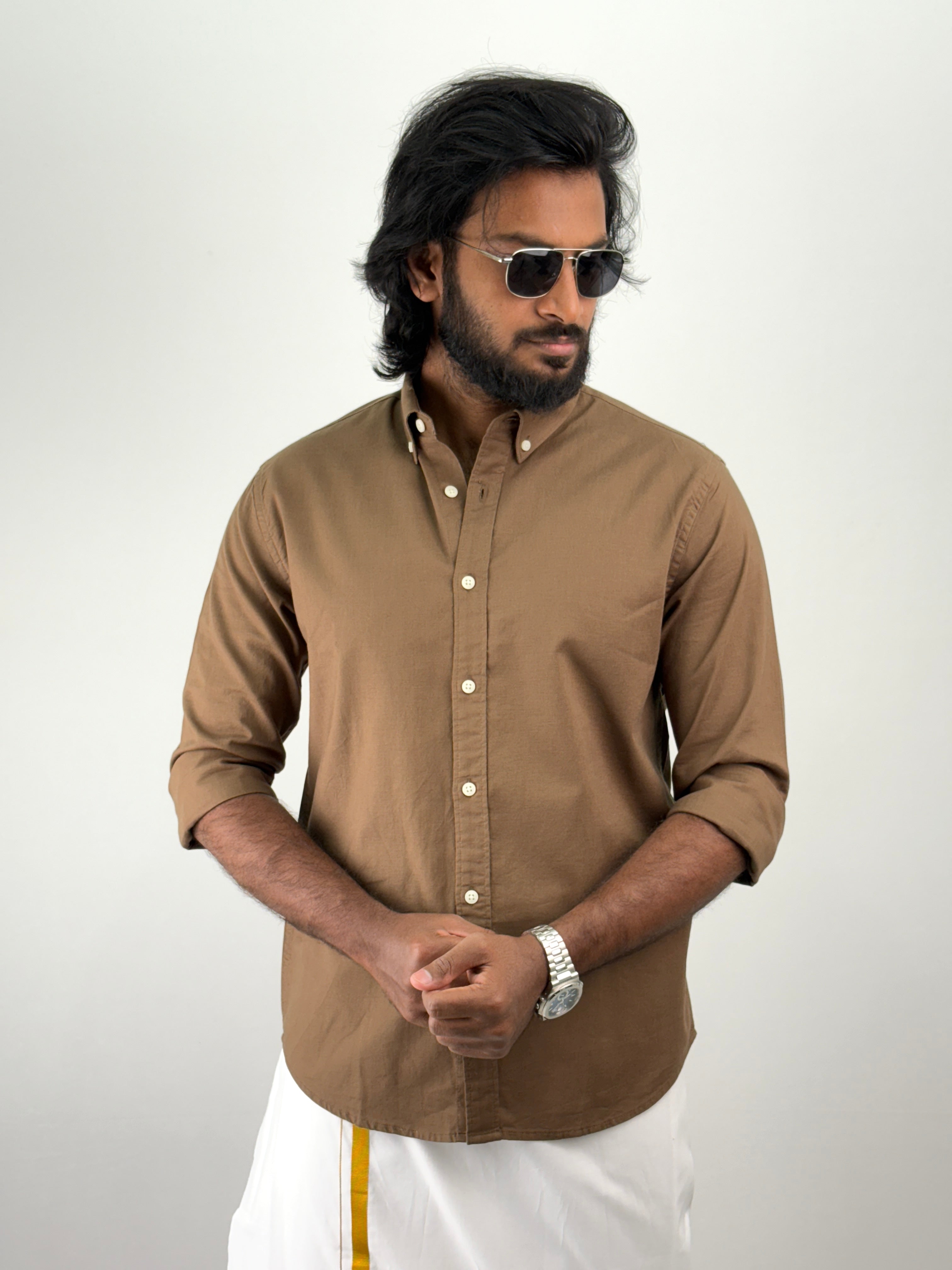Brown Linen Shirt 1