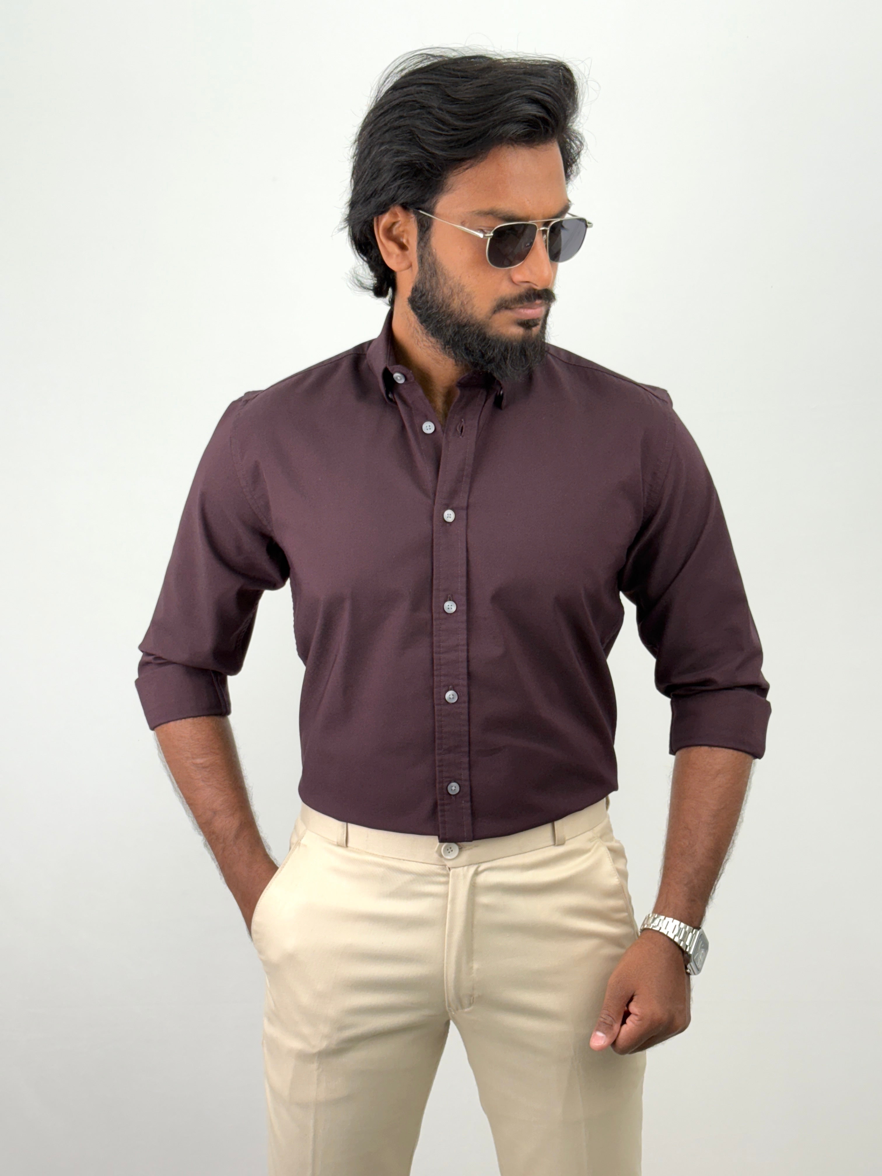 Wine Formal Shirt