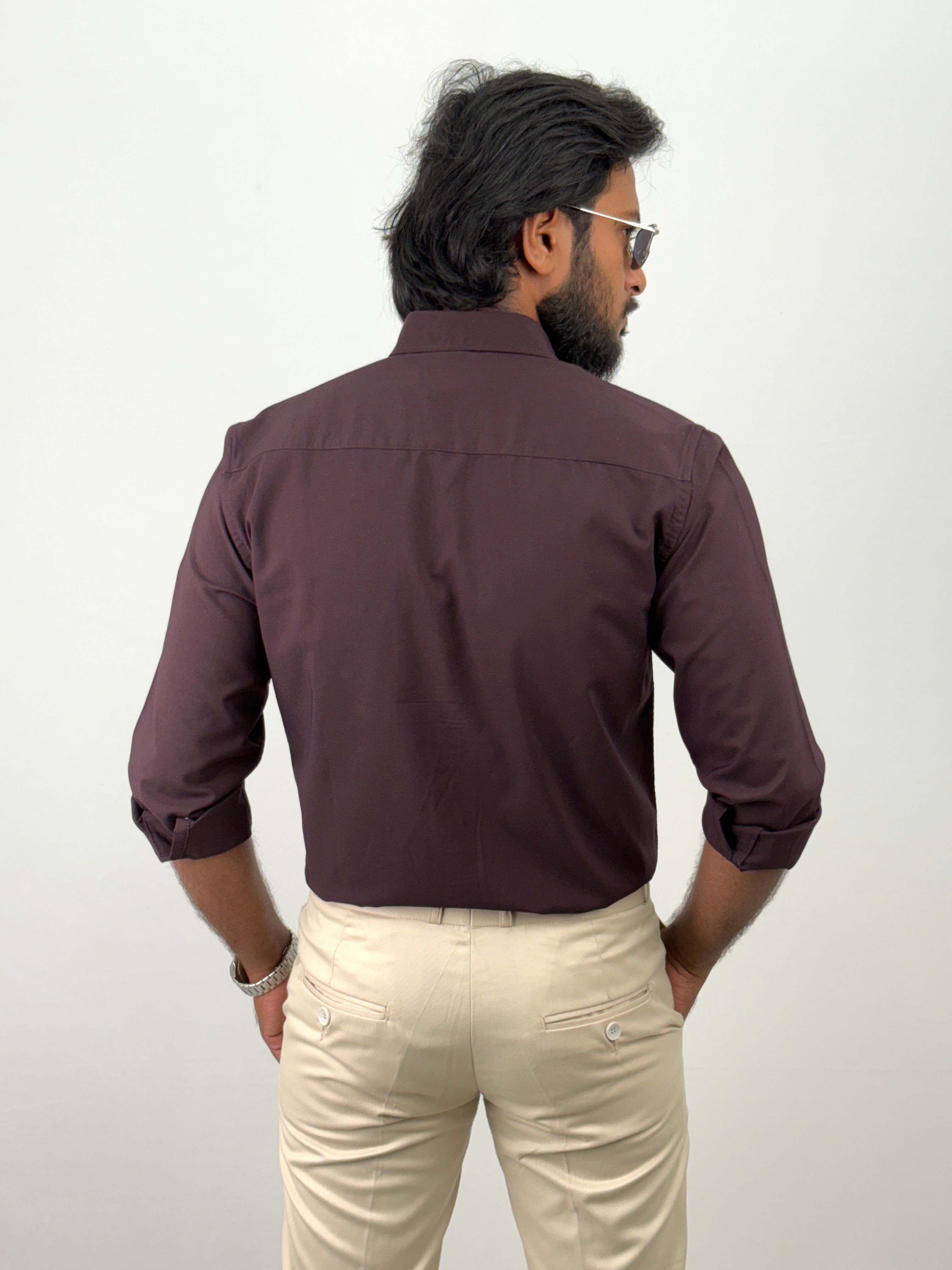 Wine Formal Shirt