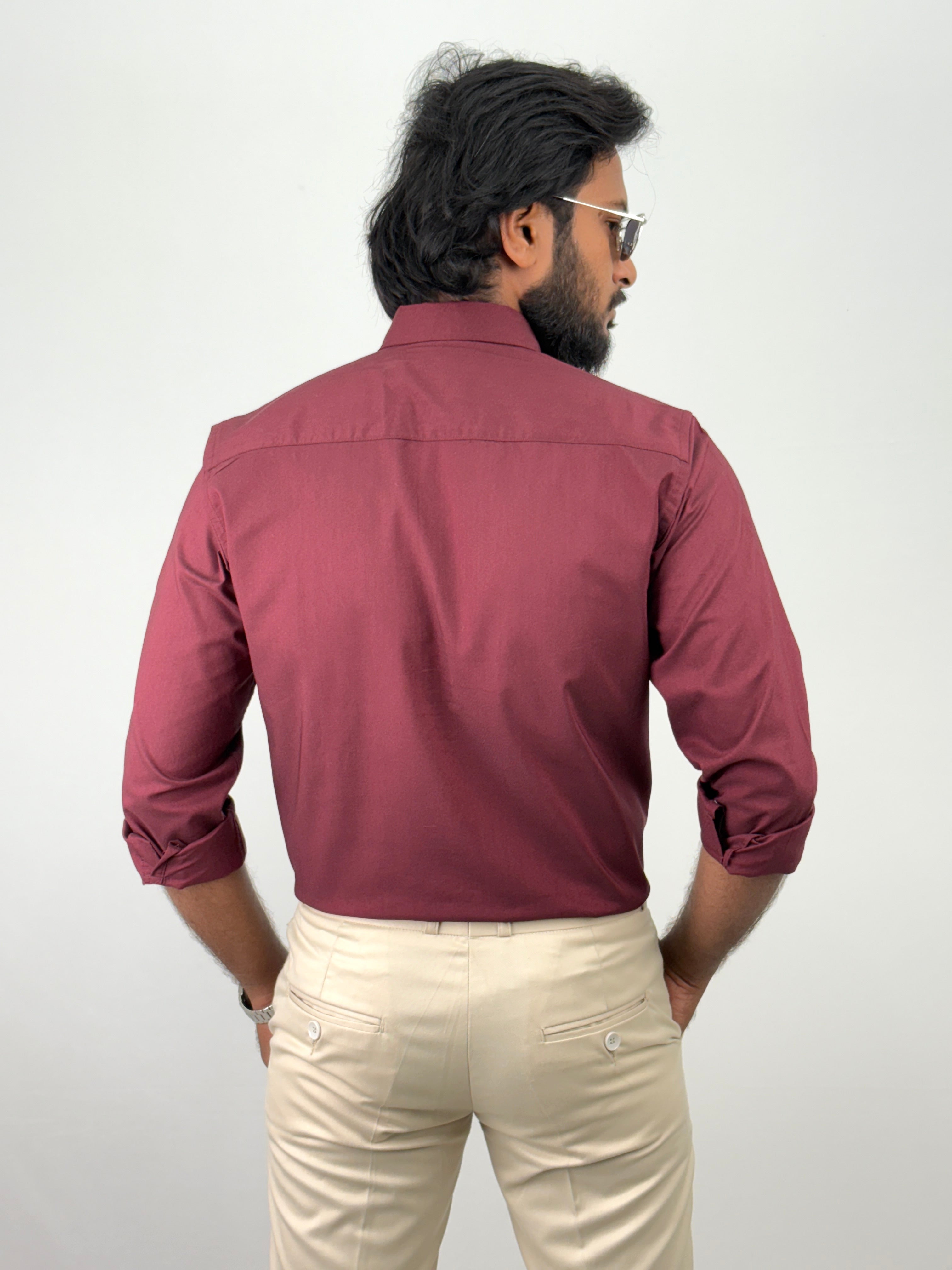 Maroon Formal Shirt