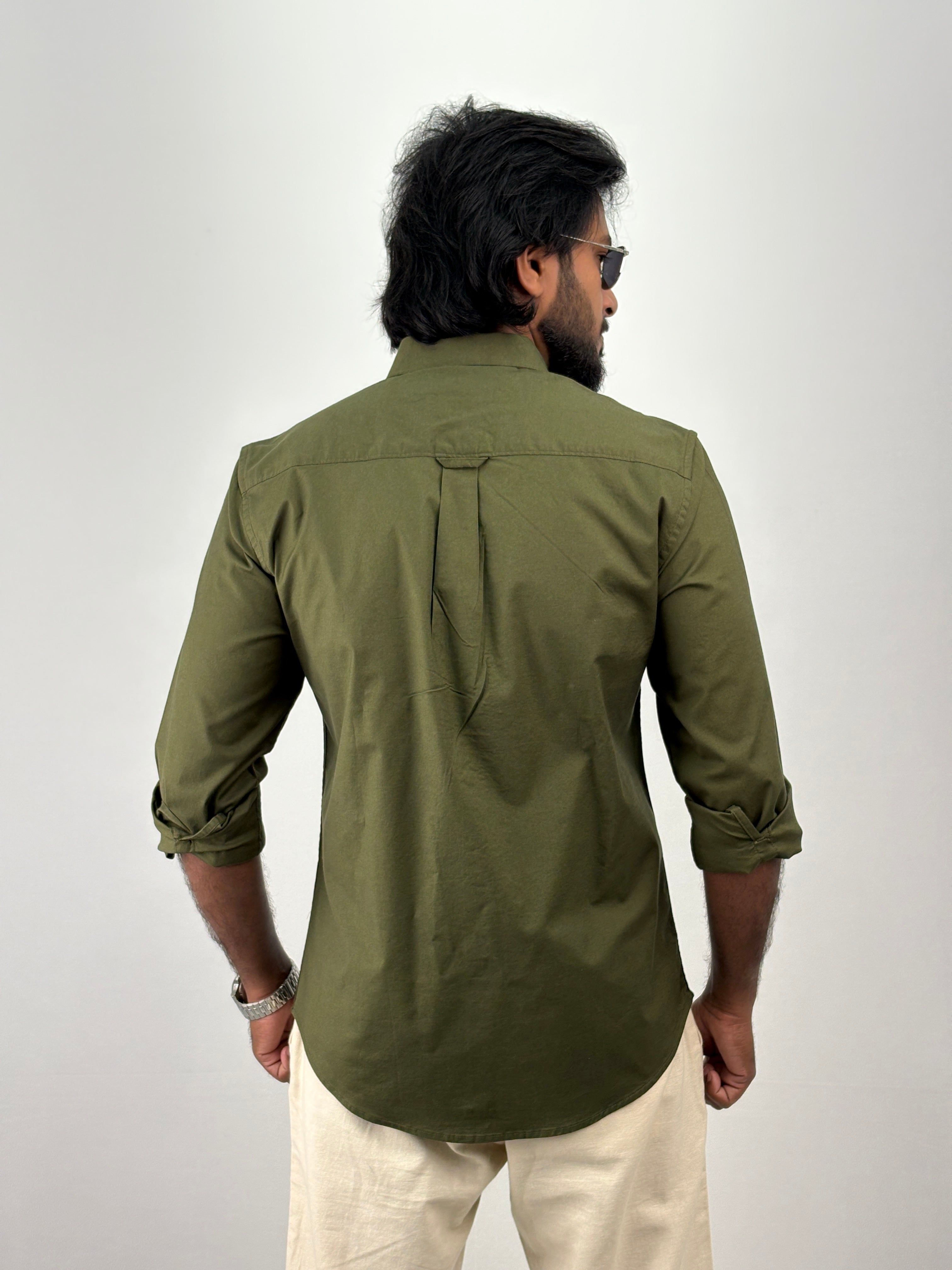 Olive Plain Shirt