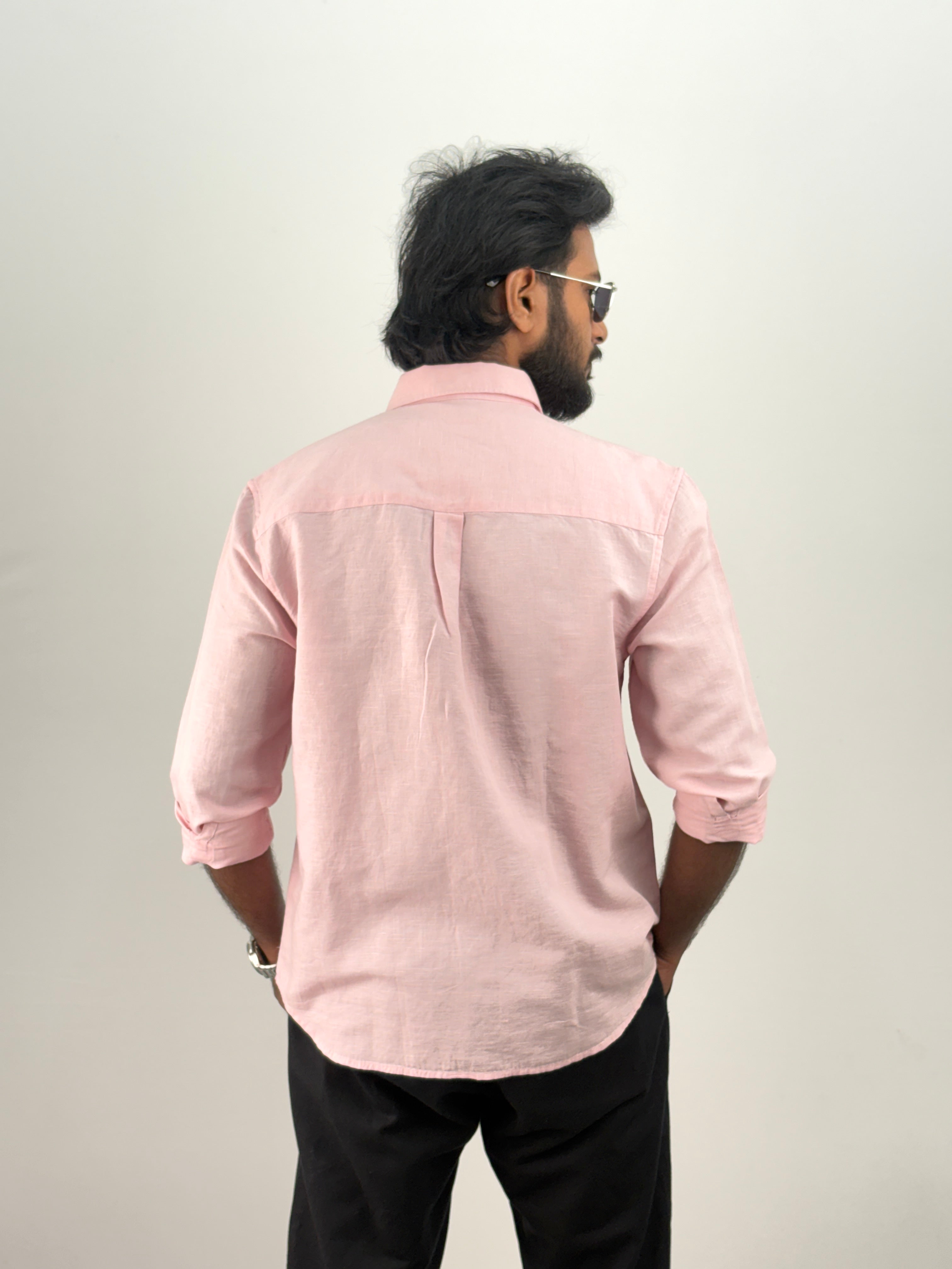 Pink Linen Shirt