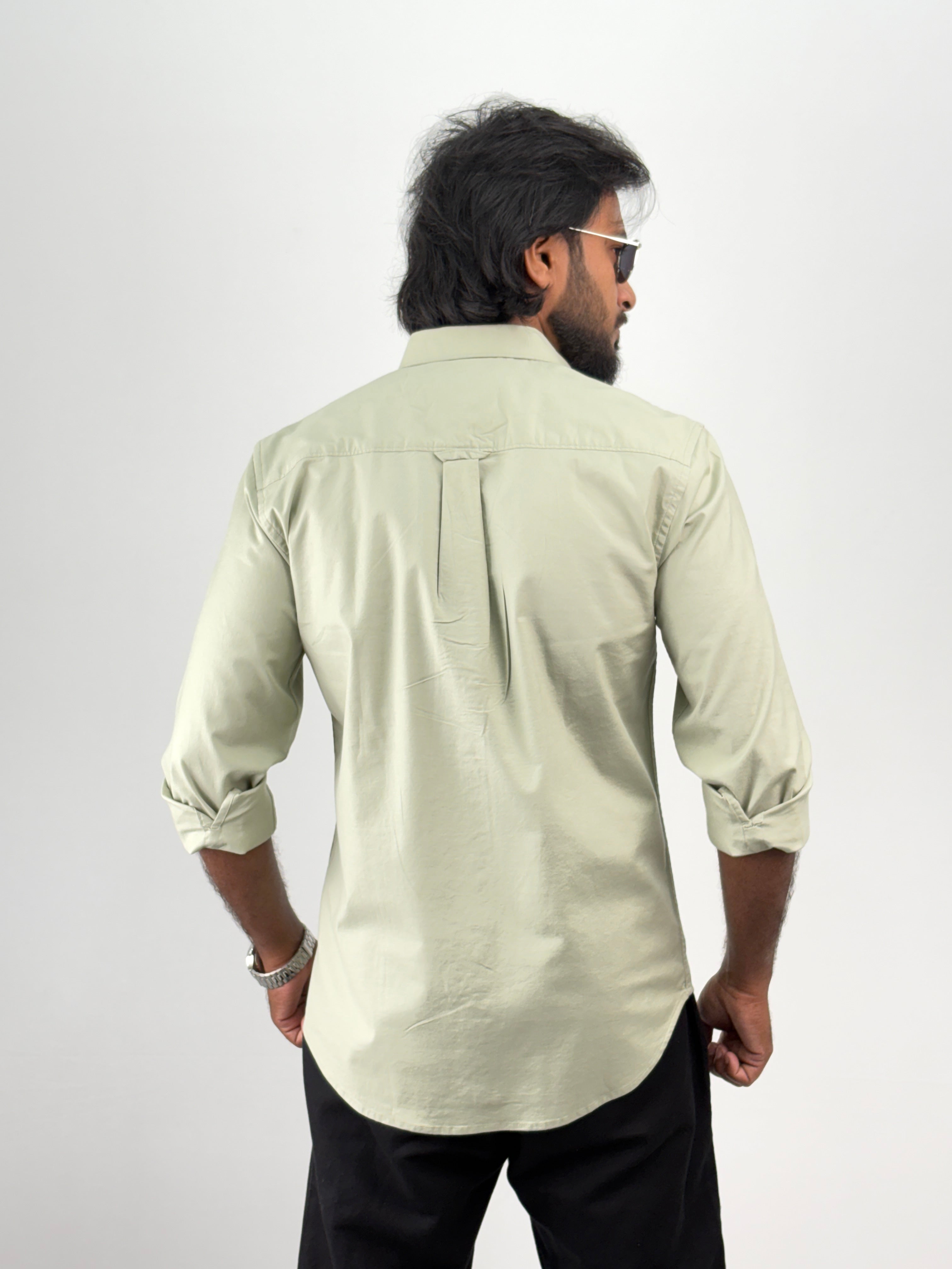 Light Green Plain Shirt