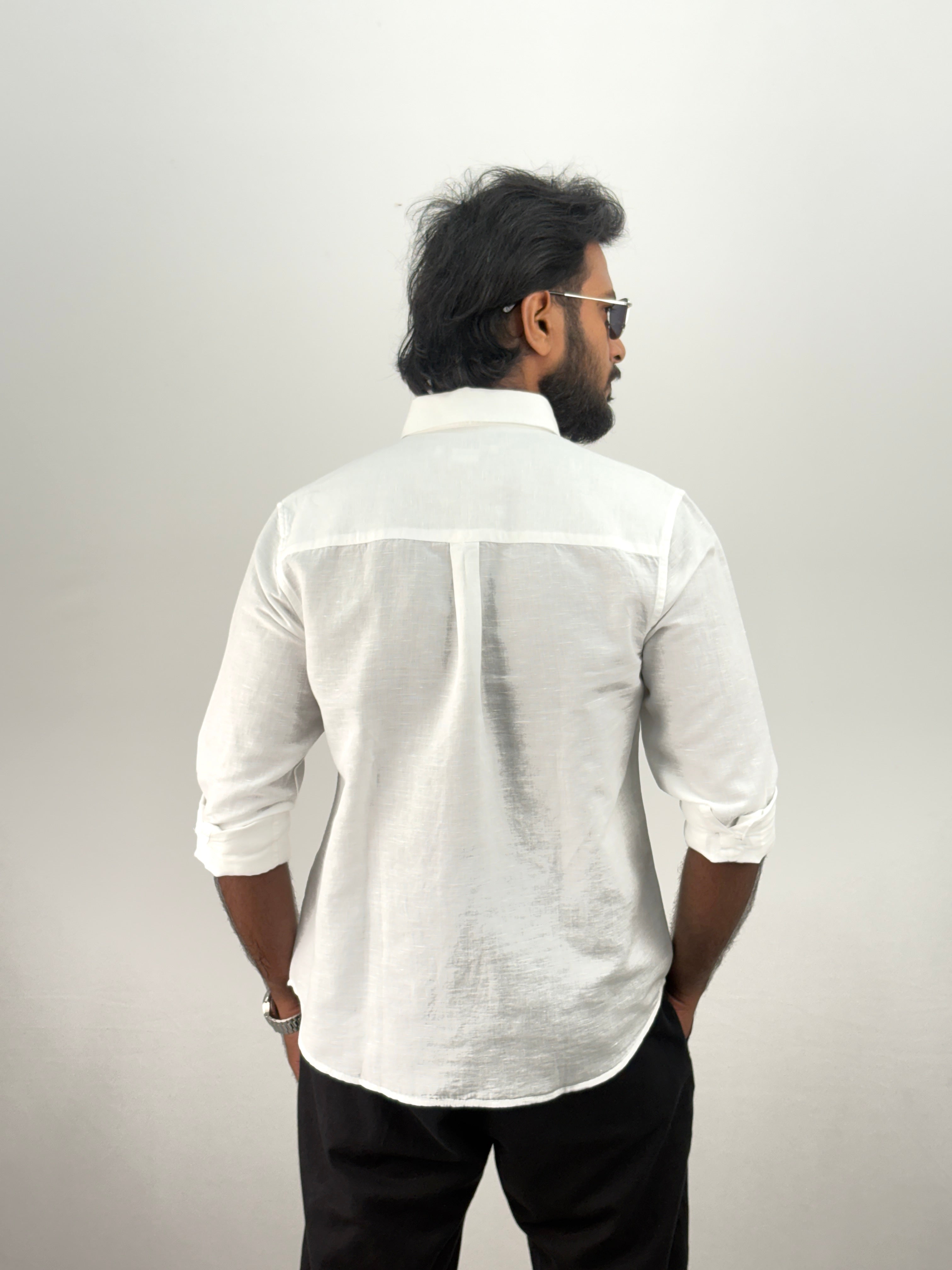 White Linen Shirt