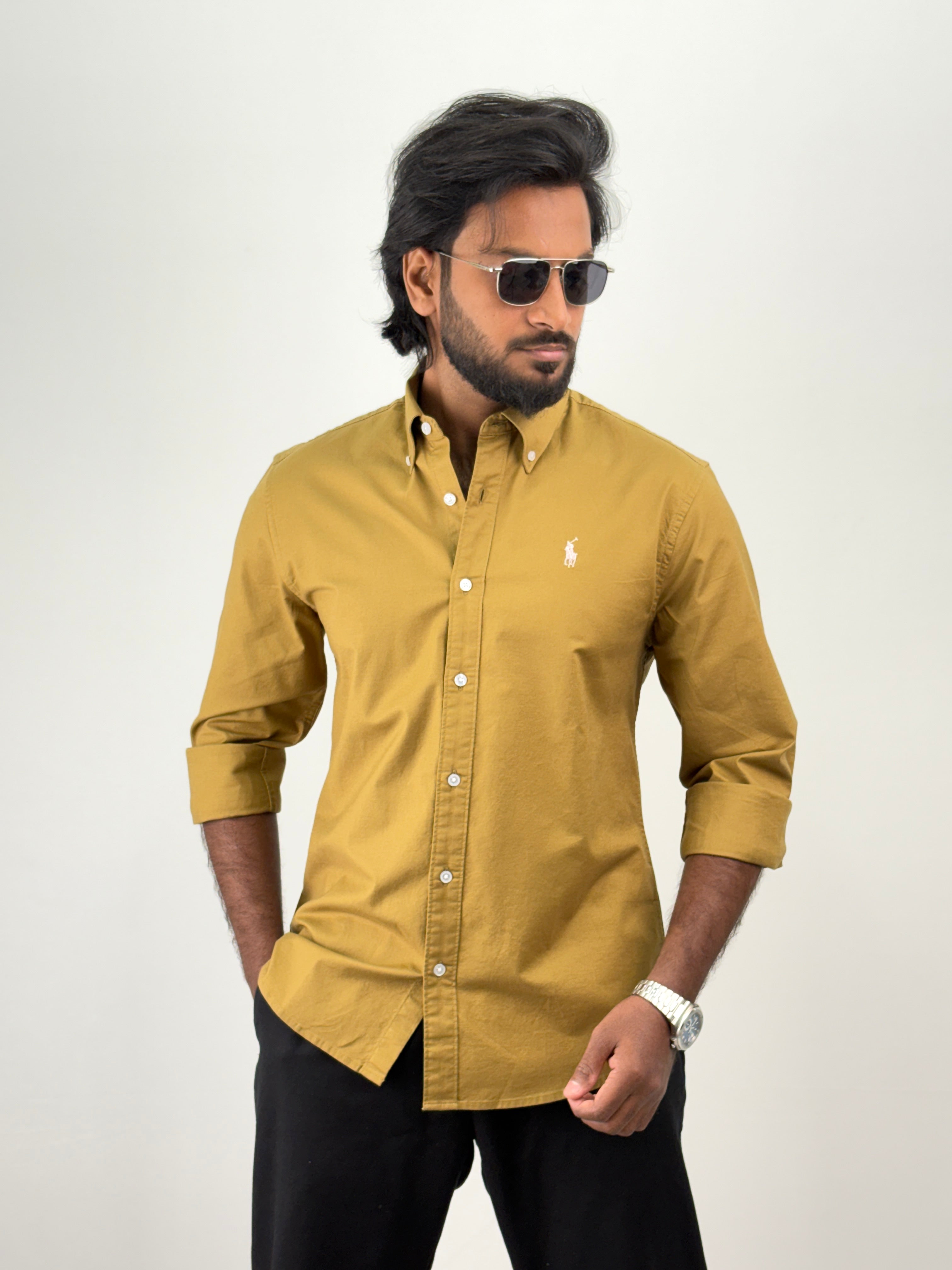 Mustard Plain Shirt