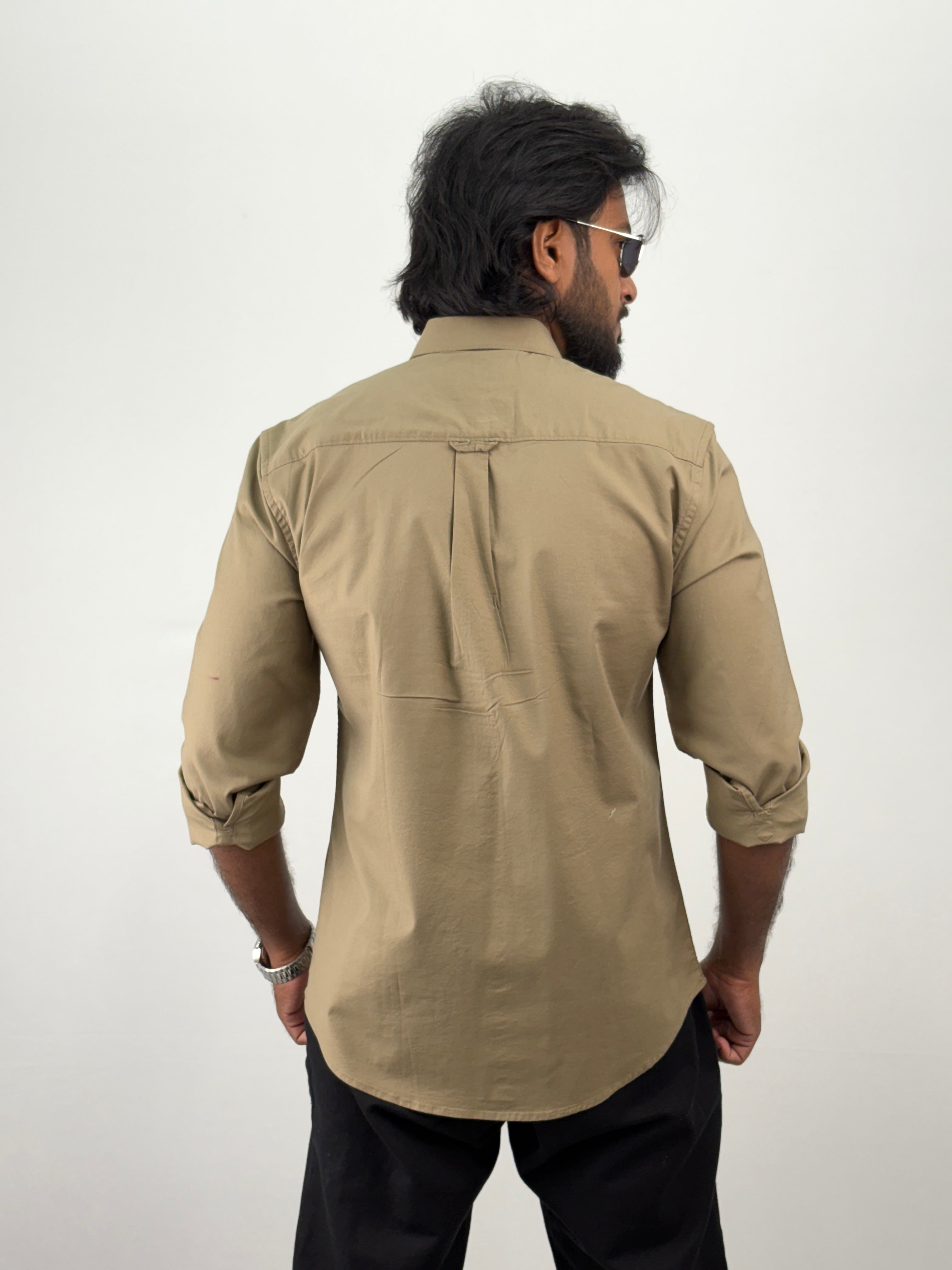 Khaki Plain Shirt