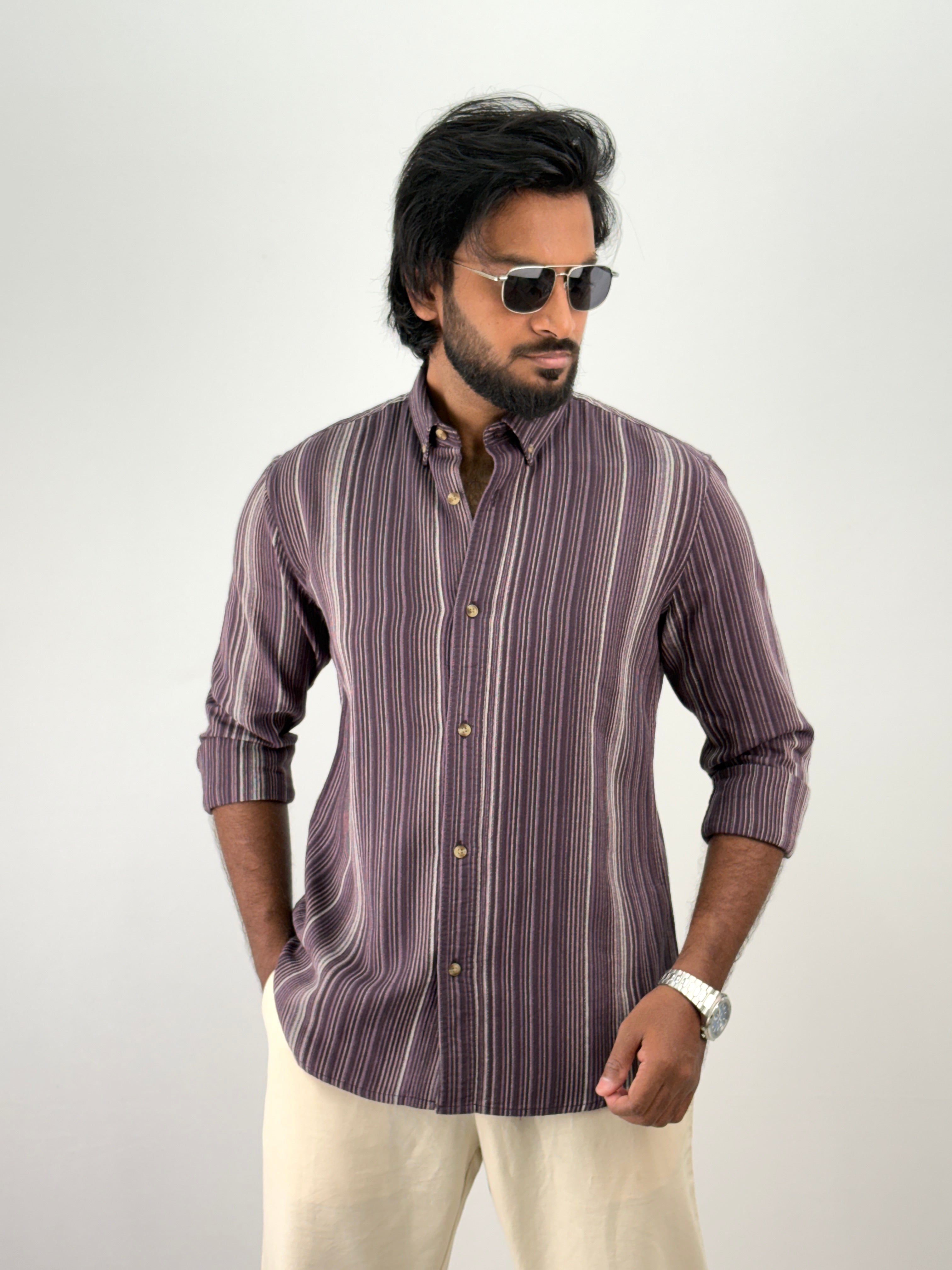 Lavender Stripe Shirt