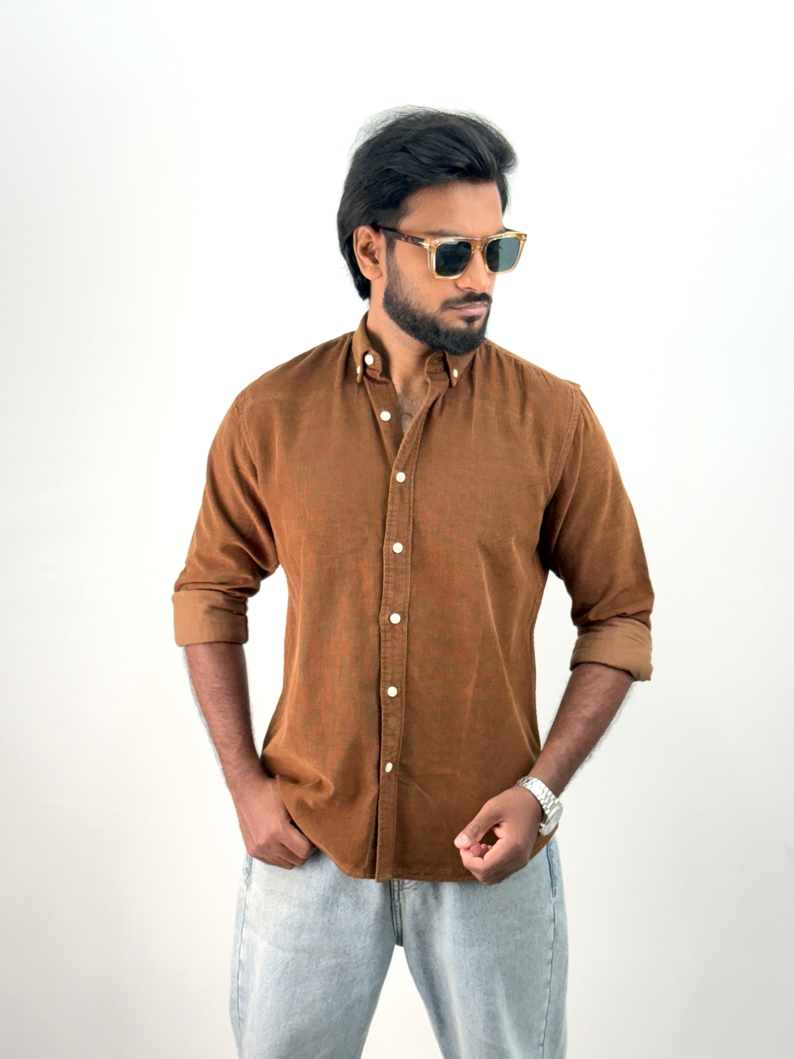 Brown Corduroy Shirt