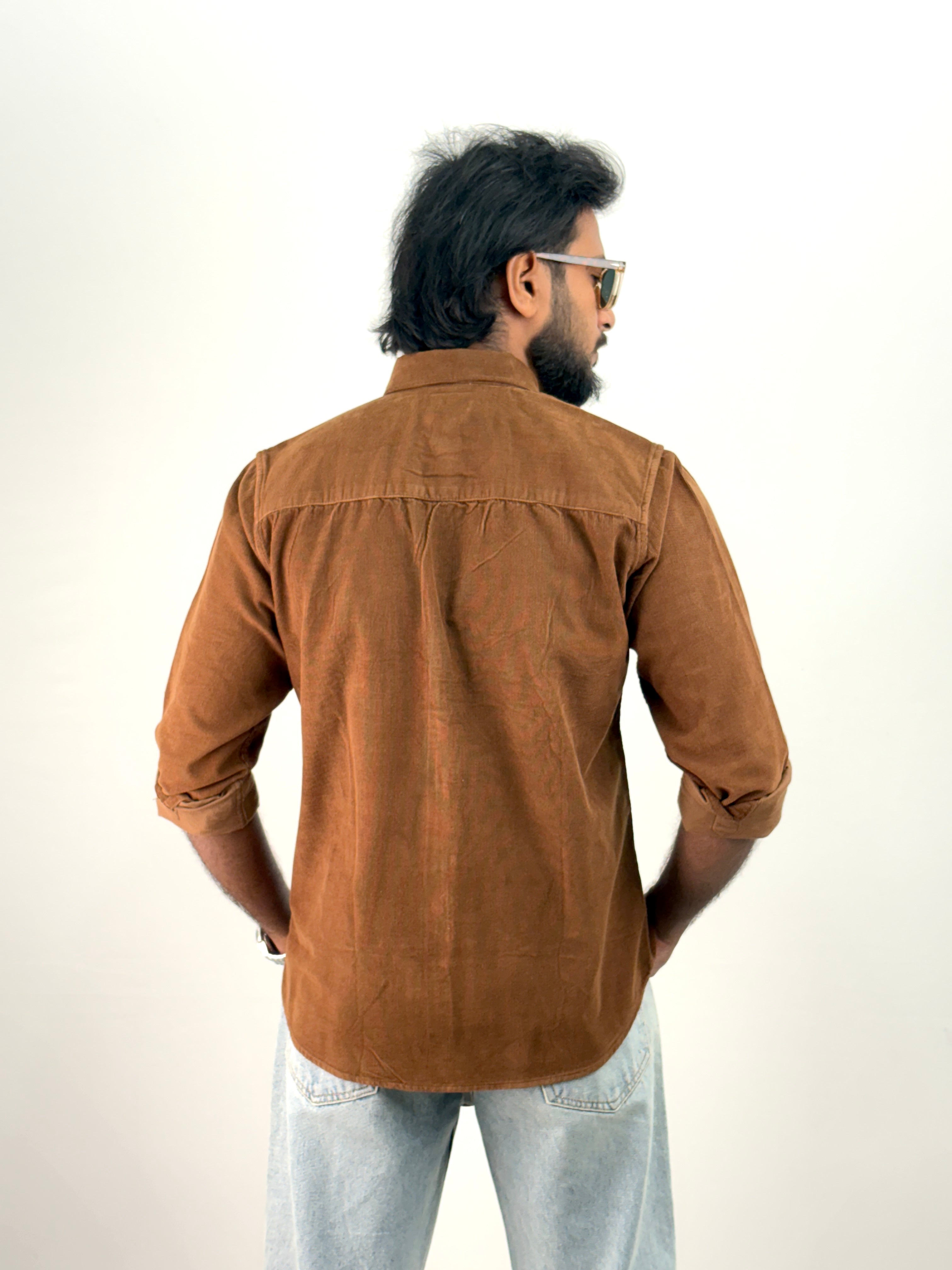 Brown Corduroy Shirt