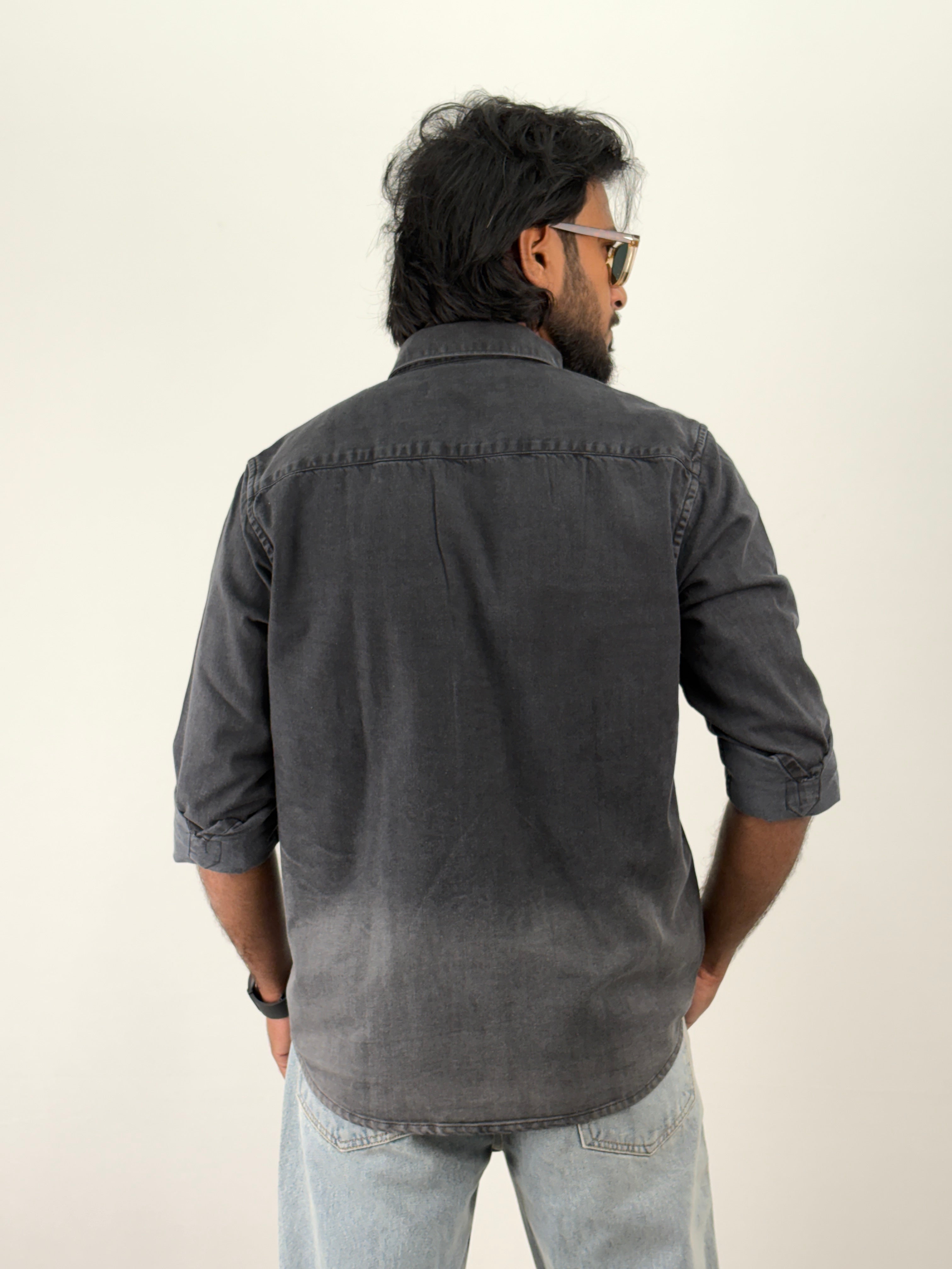 Black Shade Denim Shirt