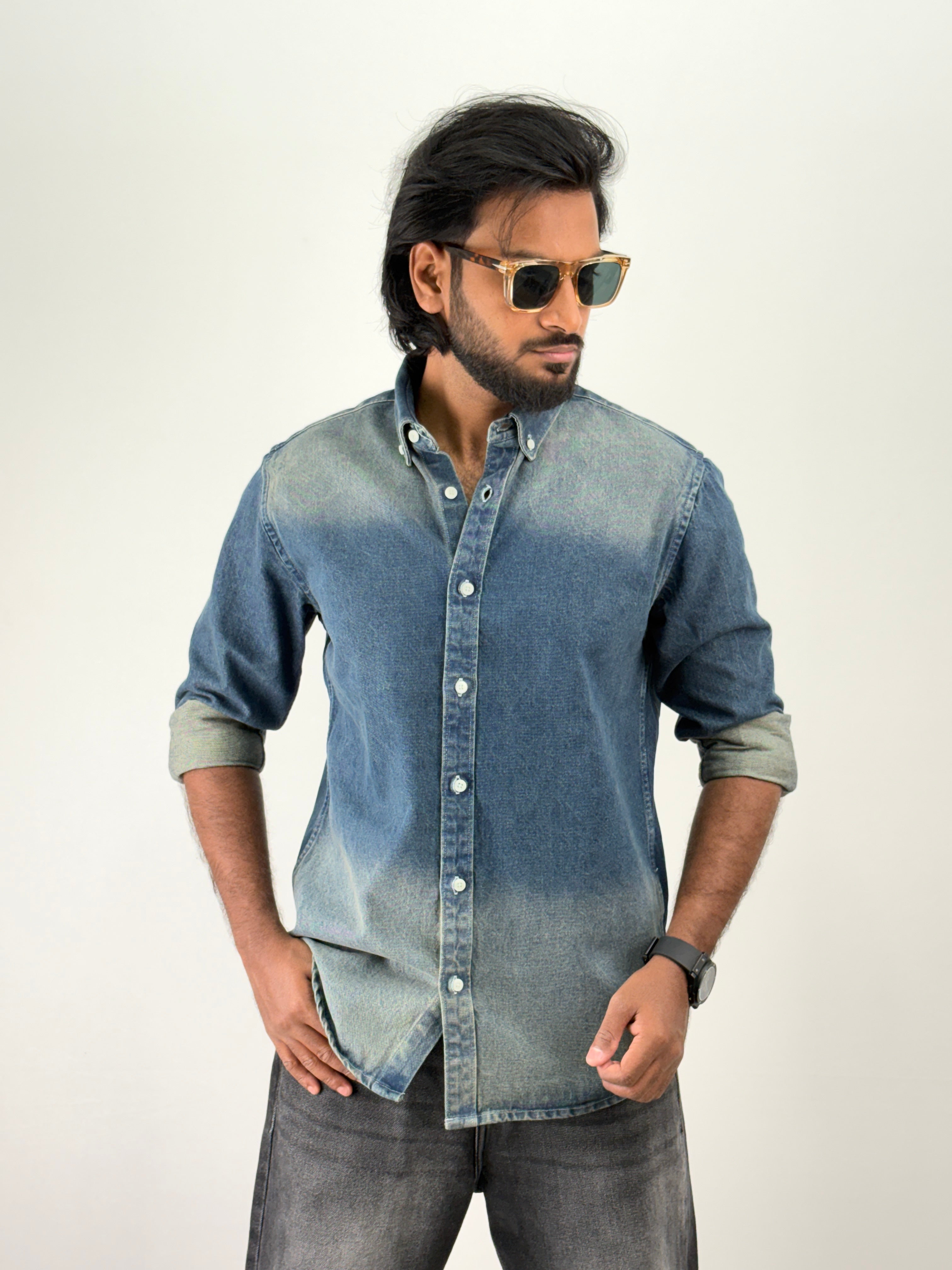 Denim Blue Denim Shirt