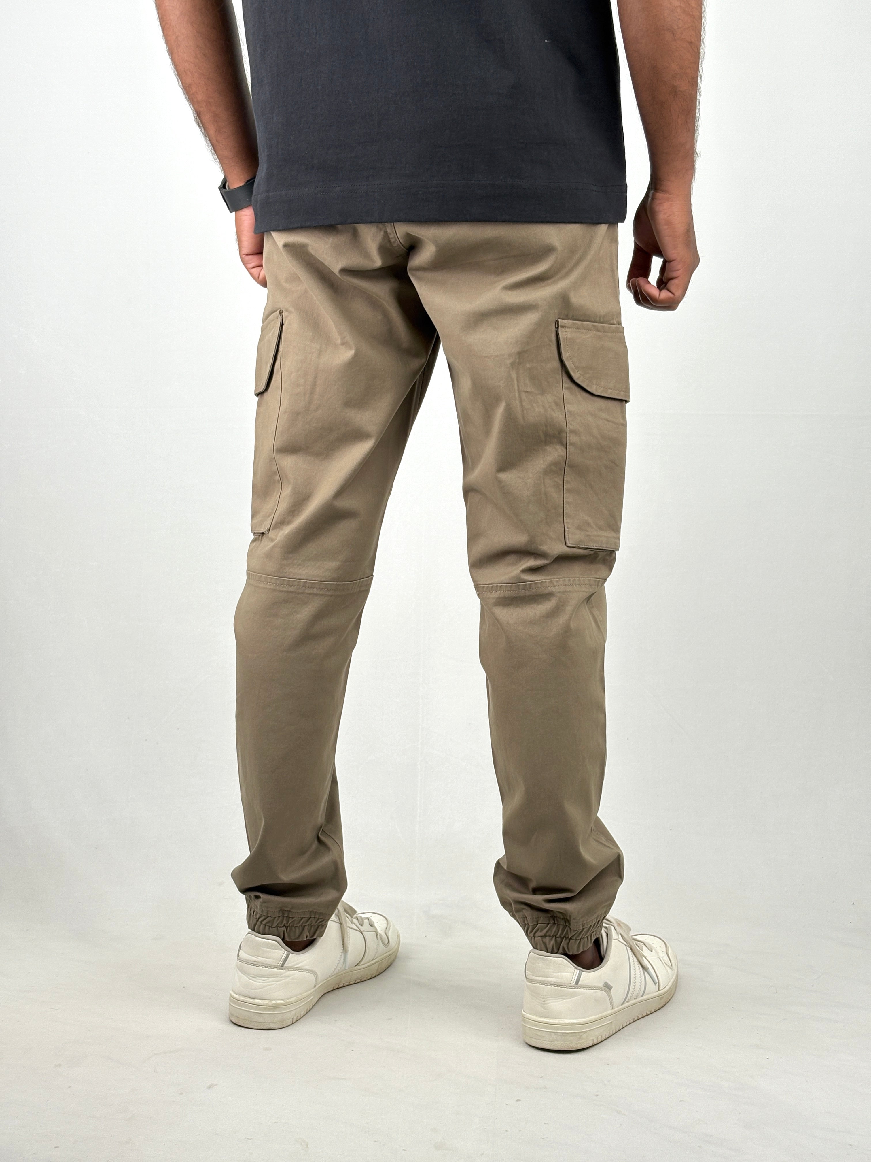 Light Brown Cargo Joggers