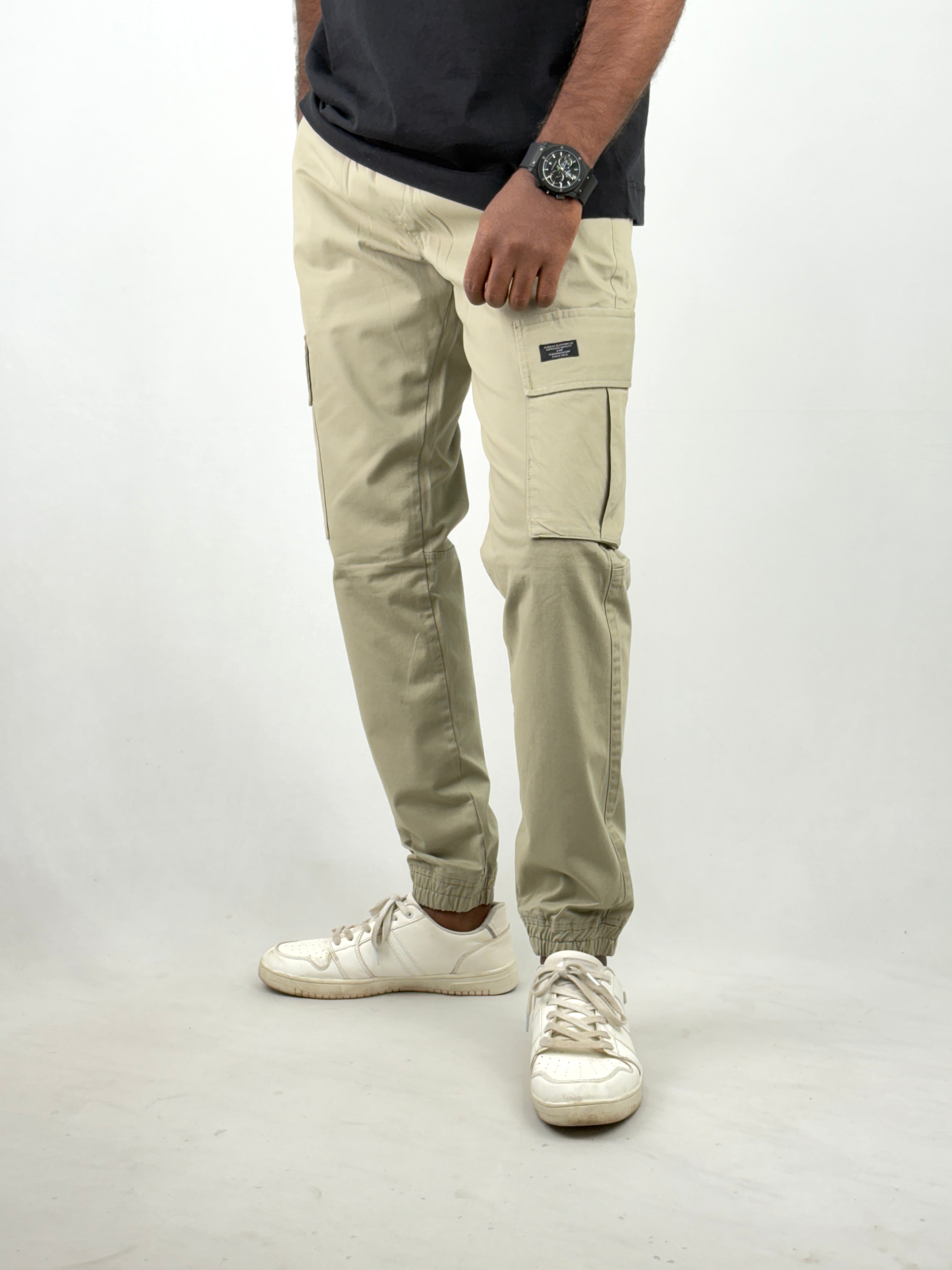 Olive Cargo Joggers