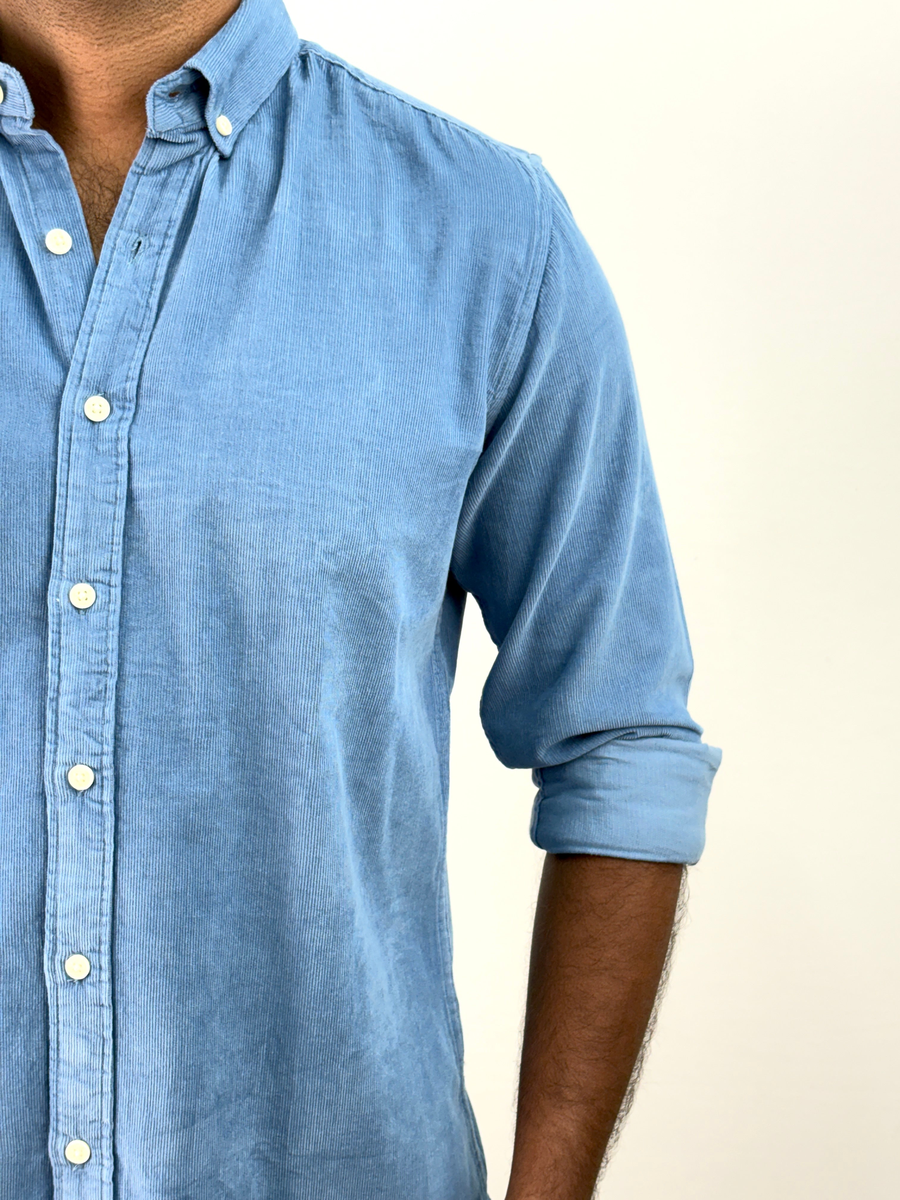 Blue Corduroy Shirt