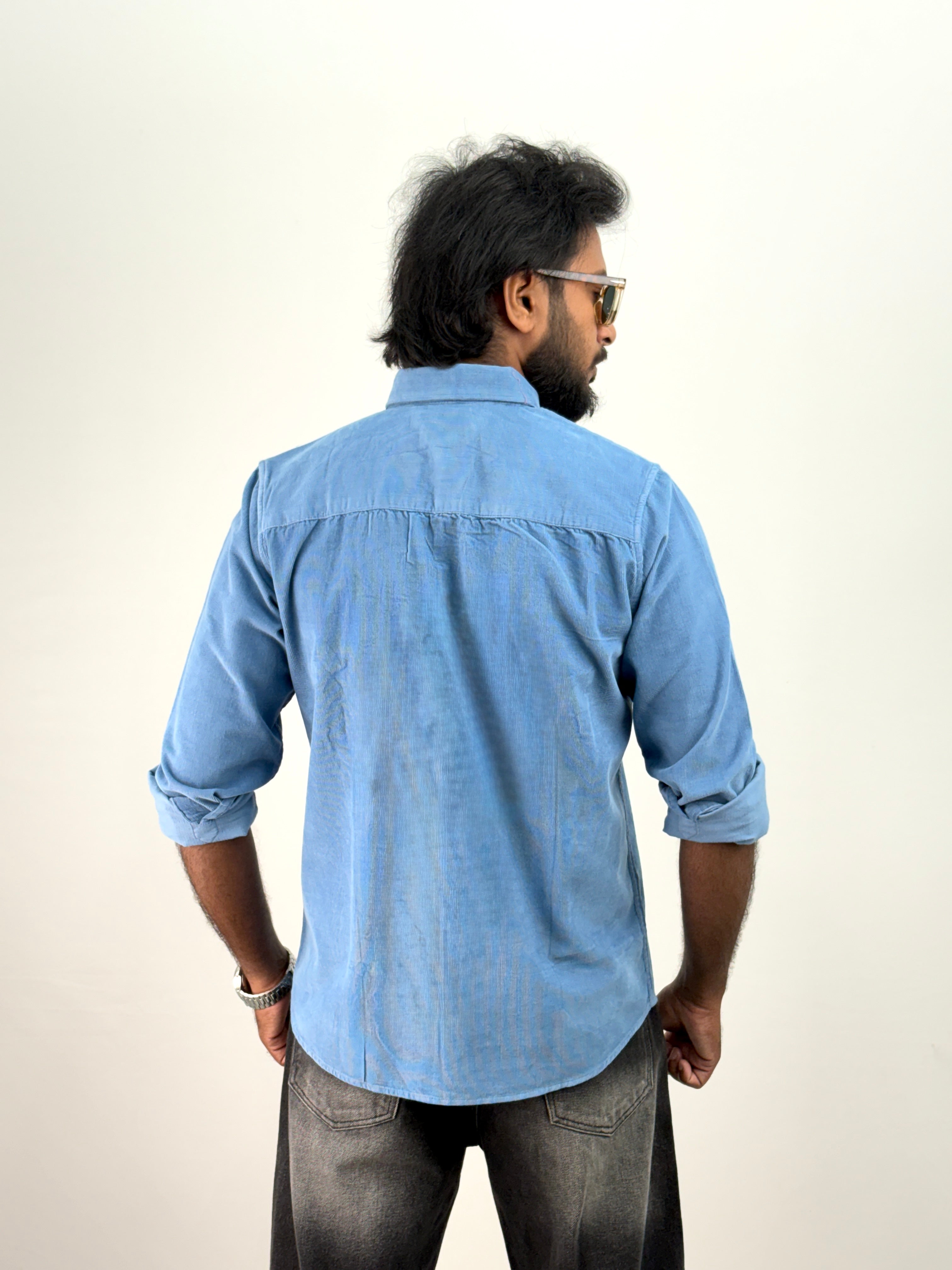 Blue Corduroy Shirt