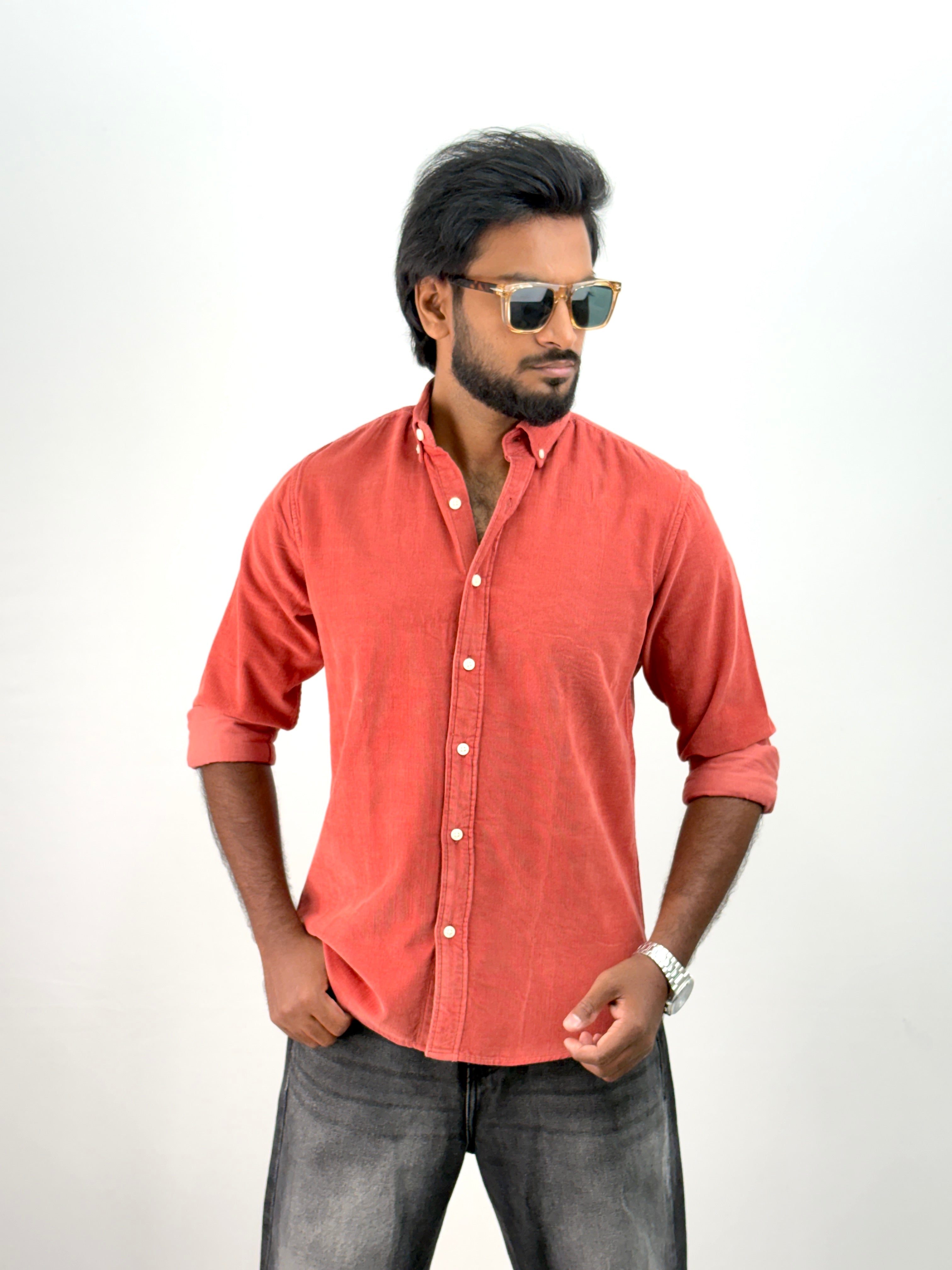 Cherry Corduroy Shirt