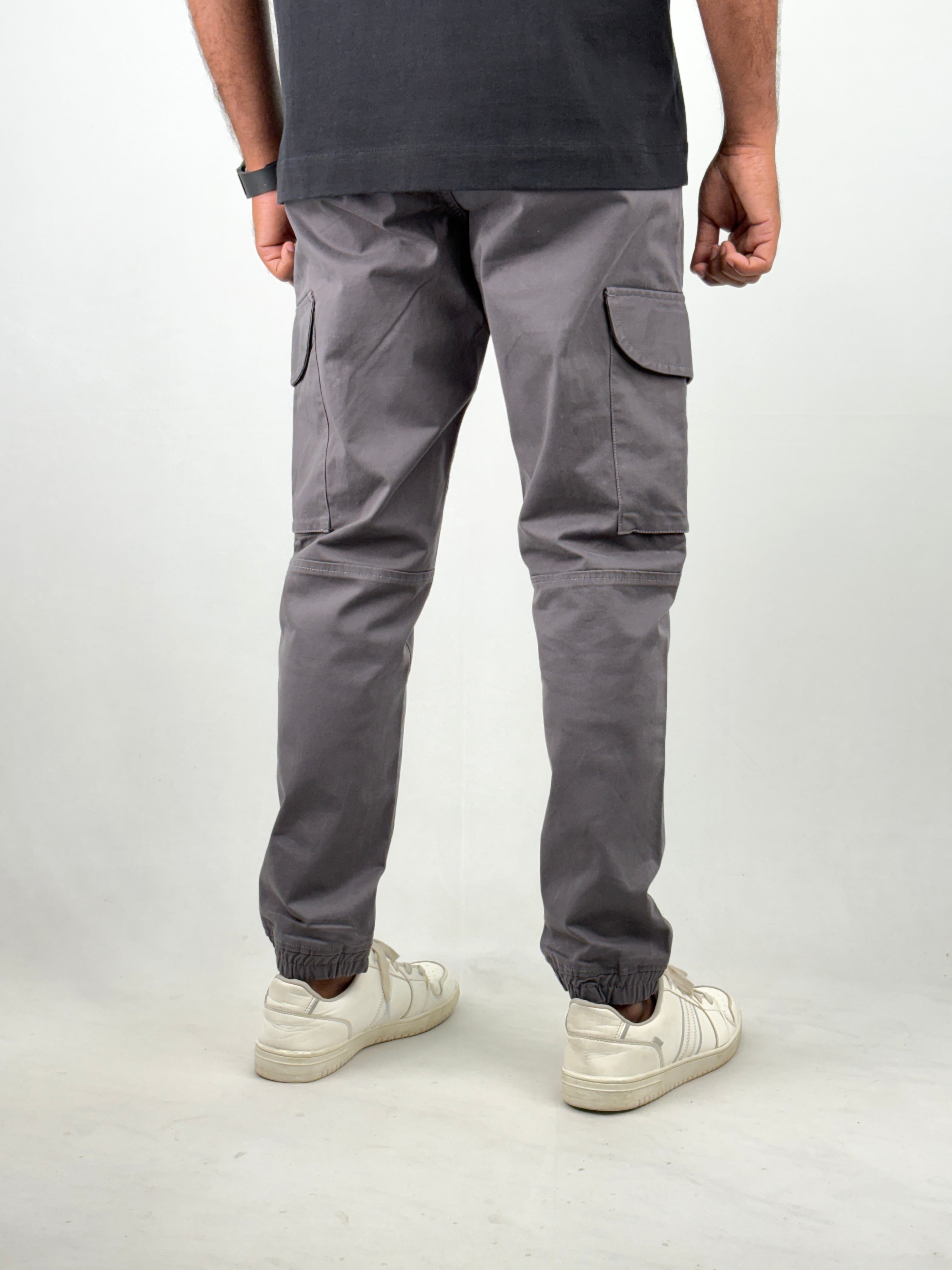 Dark Grey Cargo Joggers