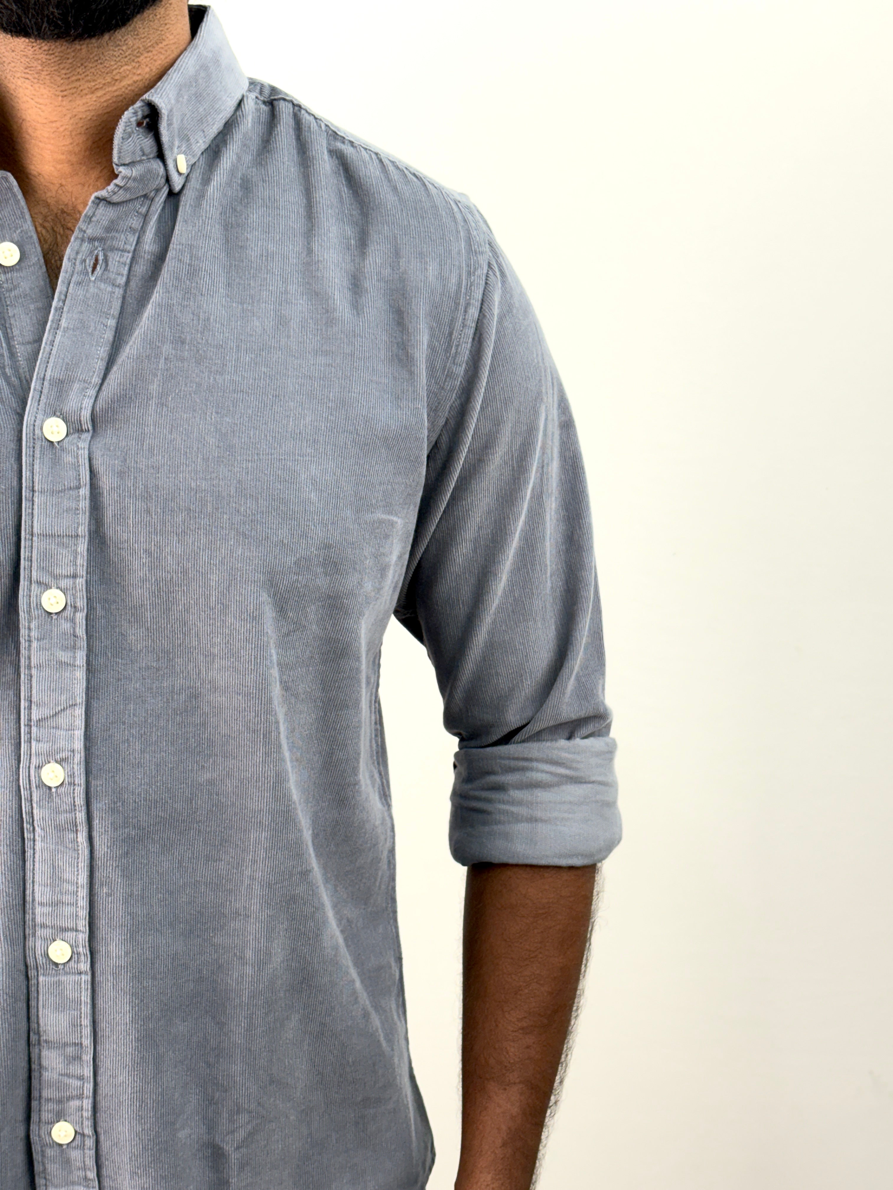 Grey Corduroy Shirt