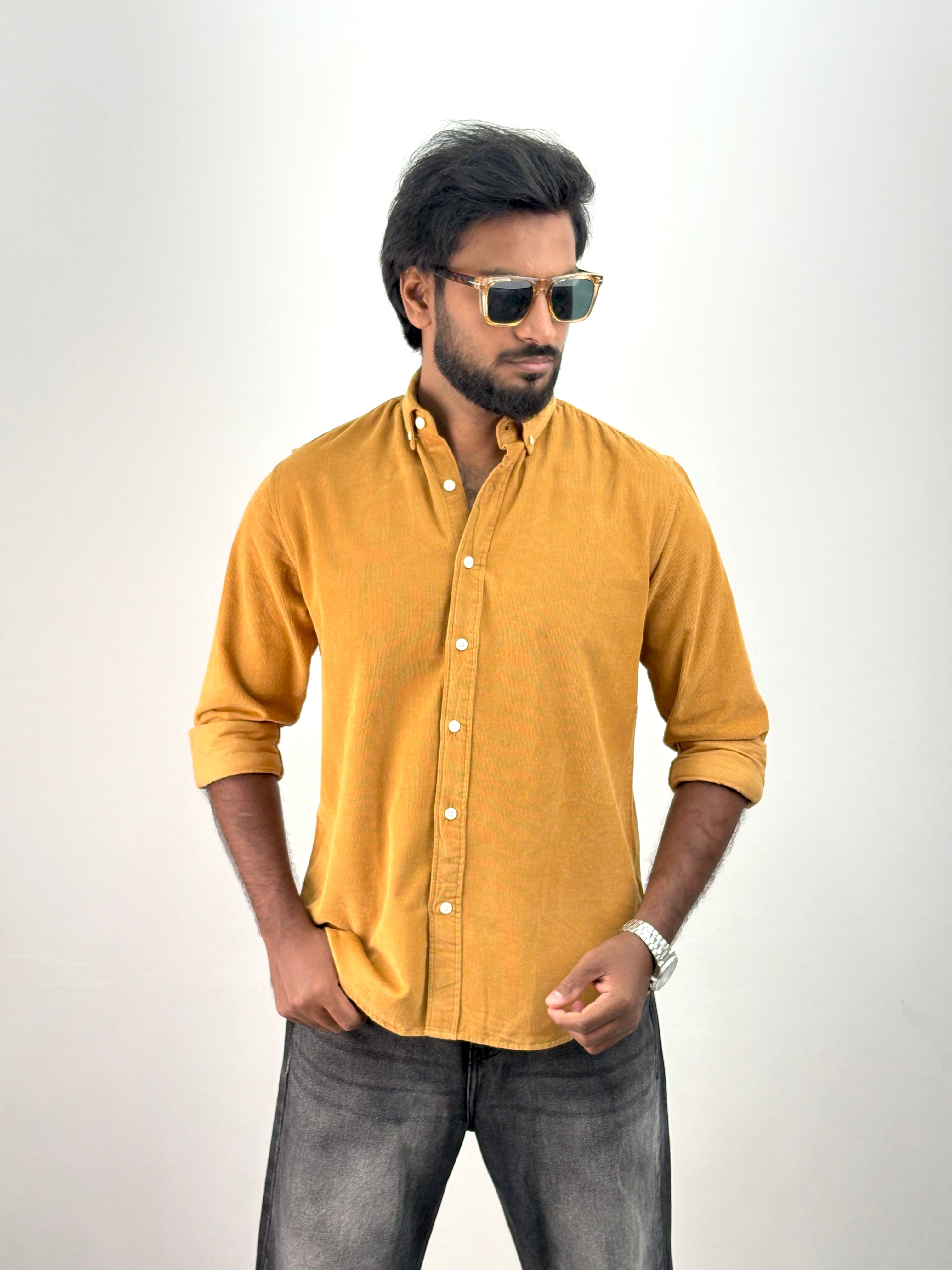 Mustard Corduroy Shirt