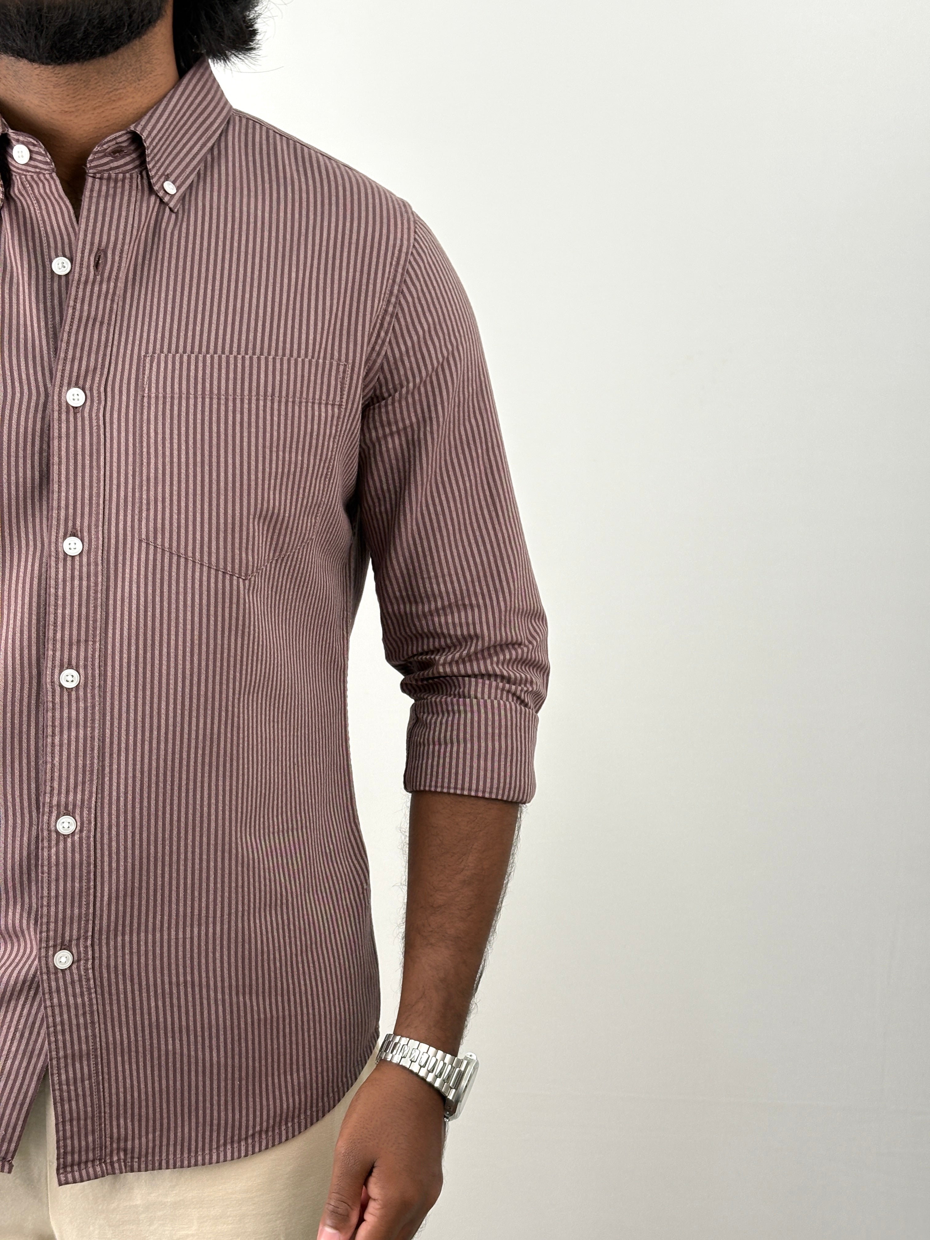Wine Stripe Shirts