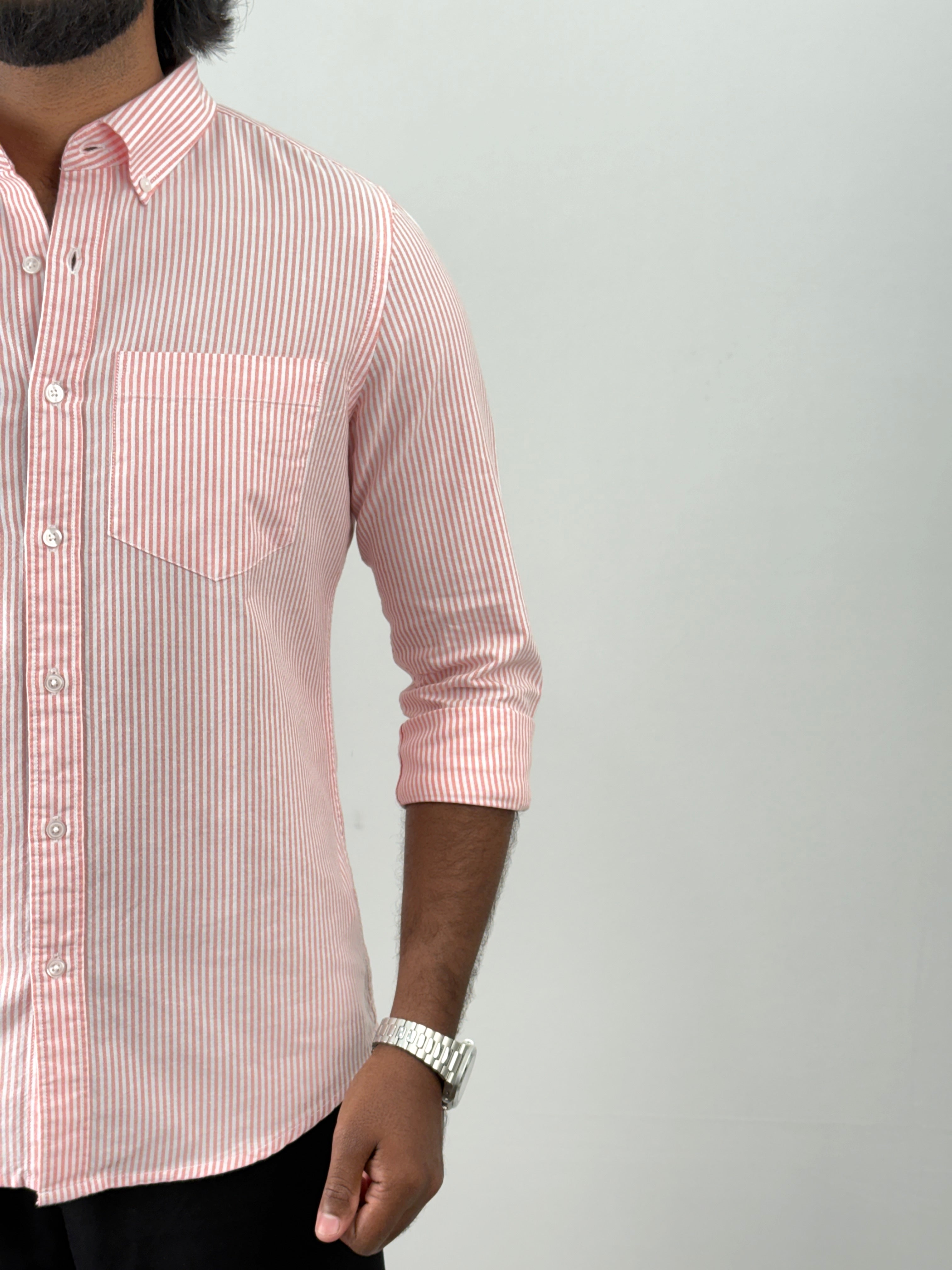 Peach Stripe Shirts