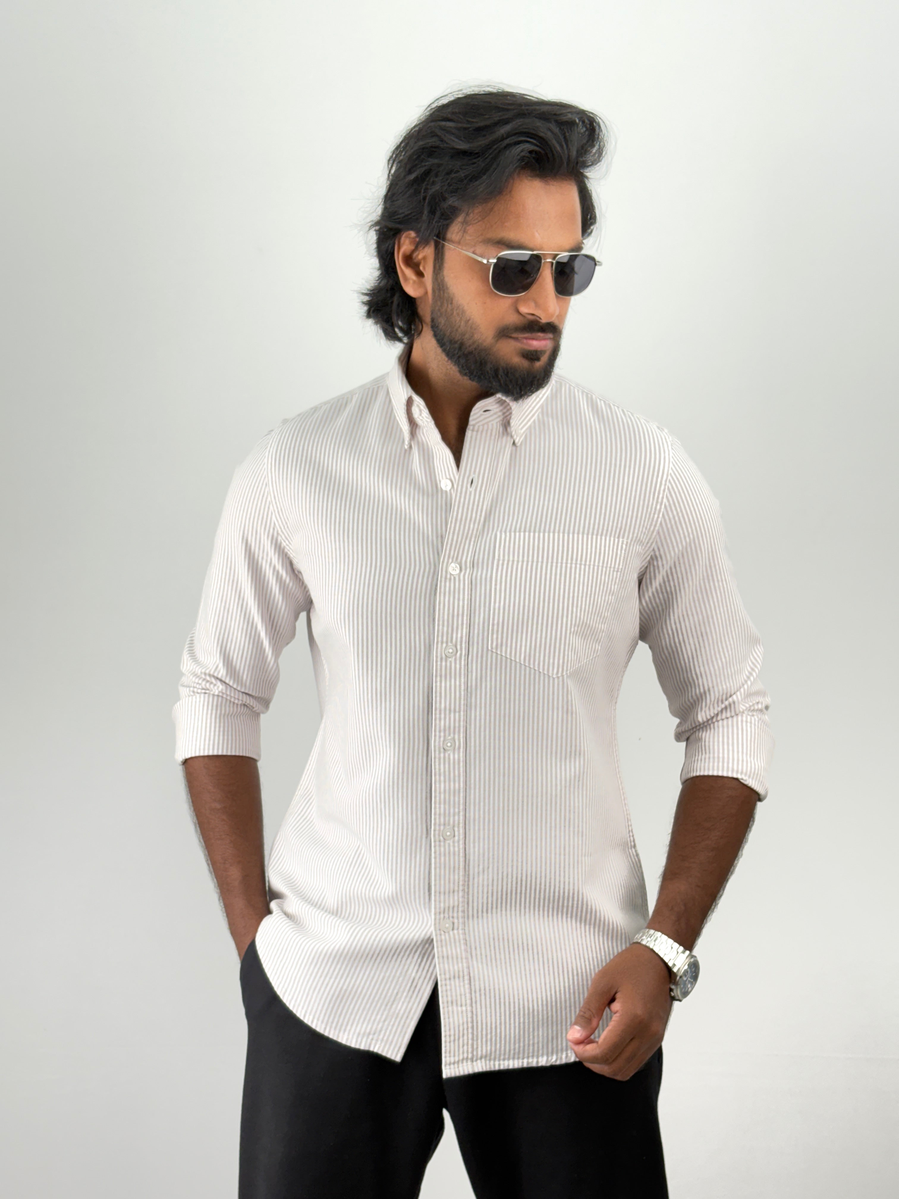 Light Lavender Stripe Shirts