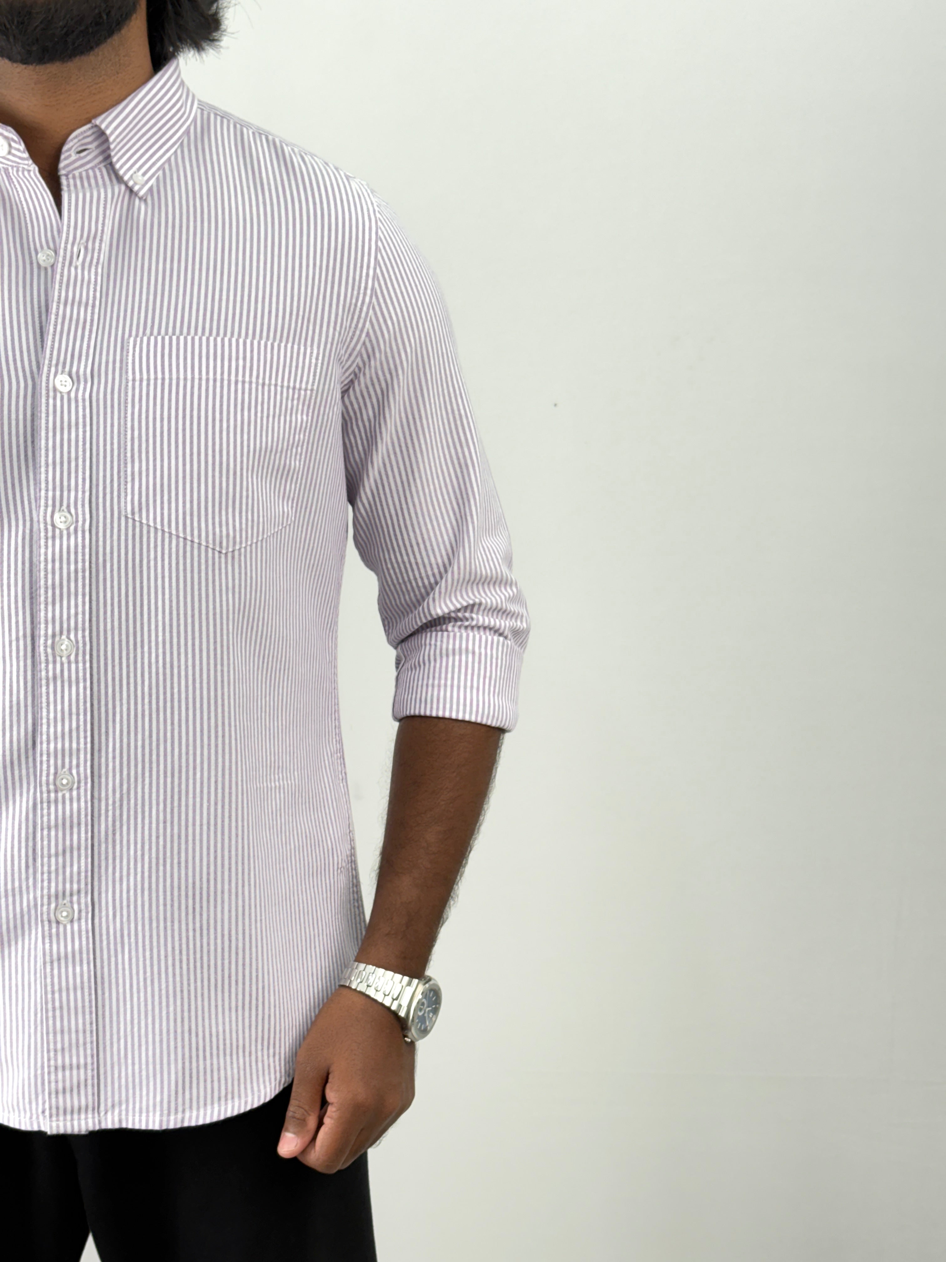 Lavender Stripe Shirts