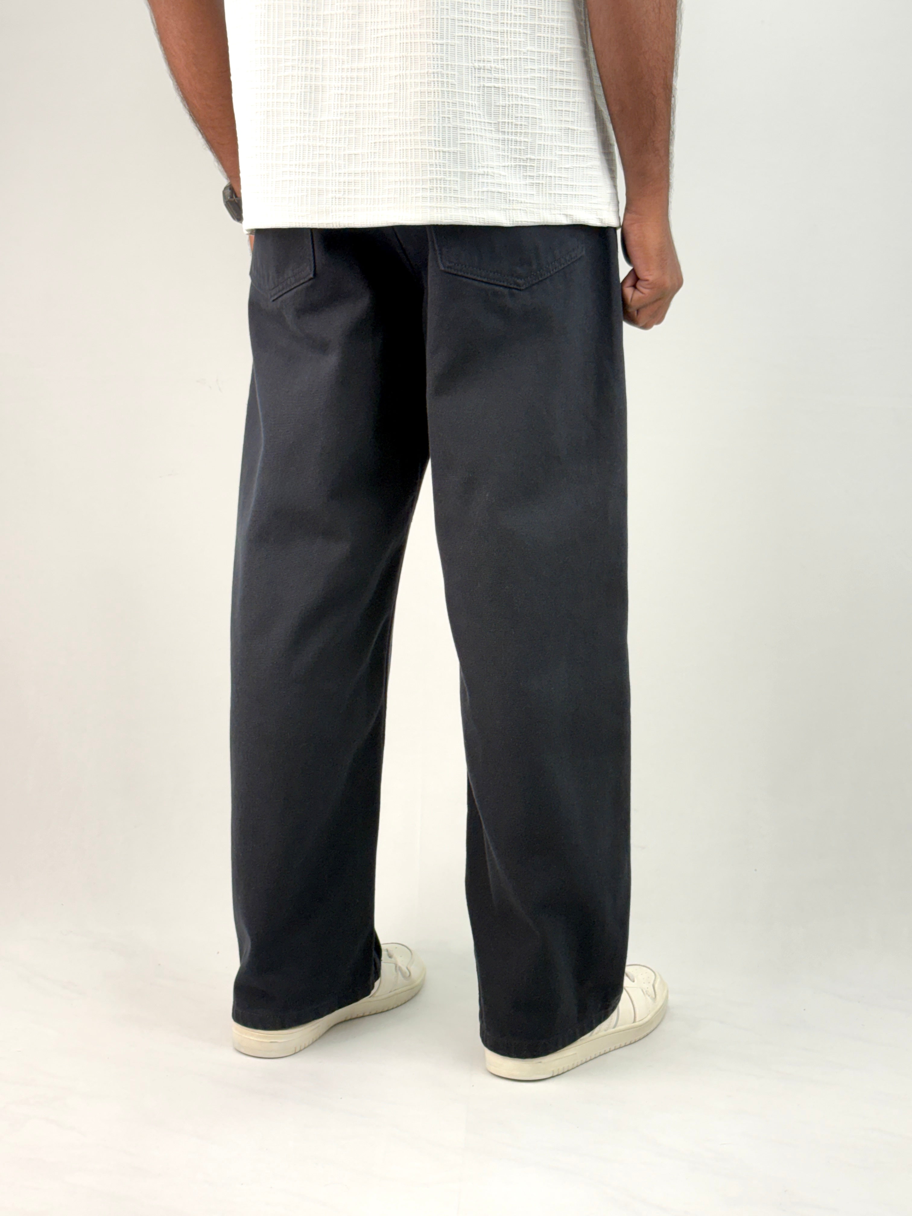 Elephent Black Baggy Jean