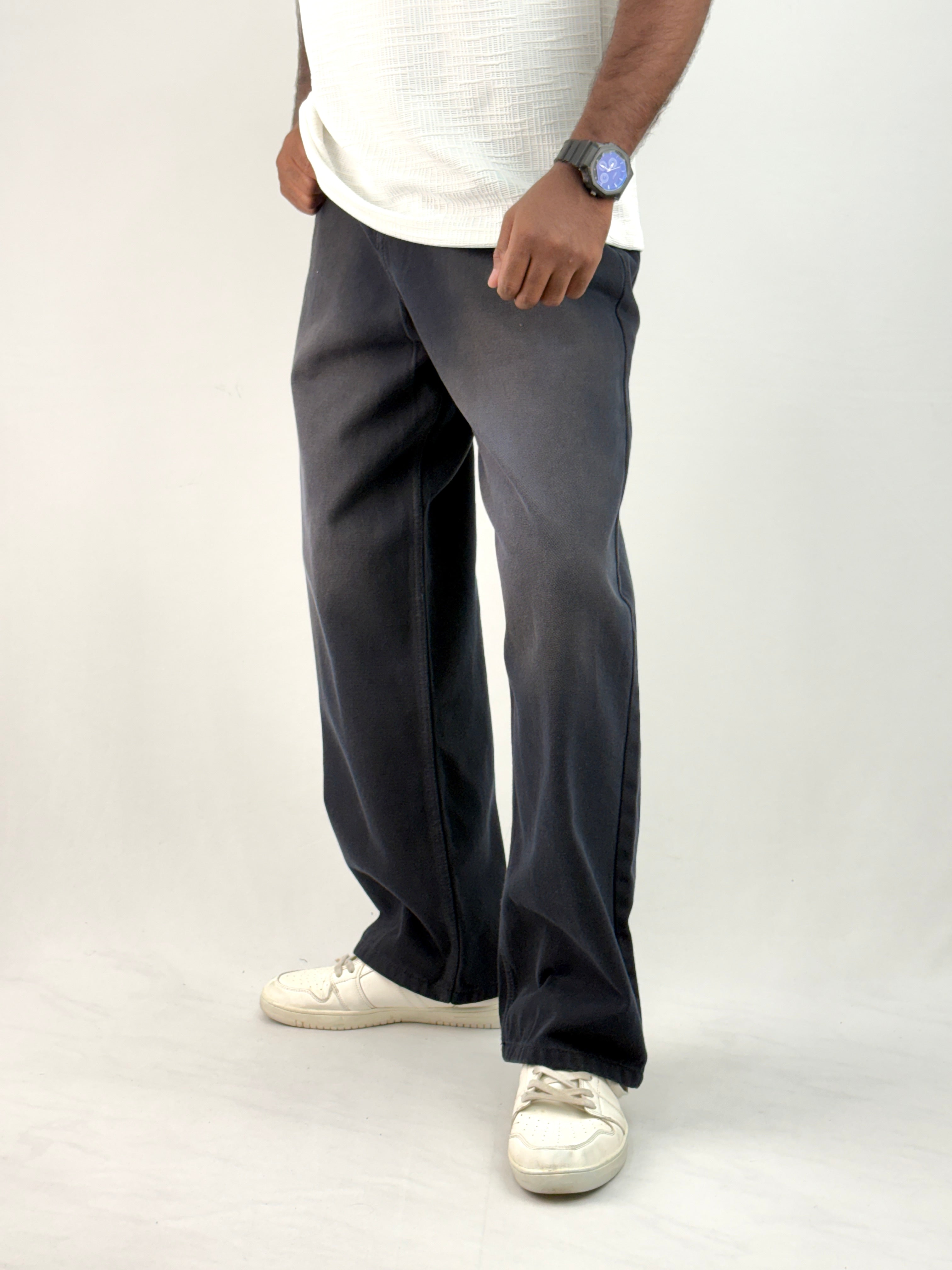 Black Shade Baggy Jean