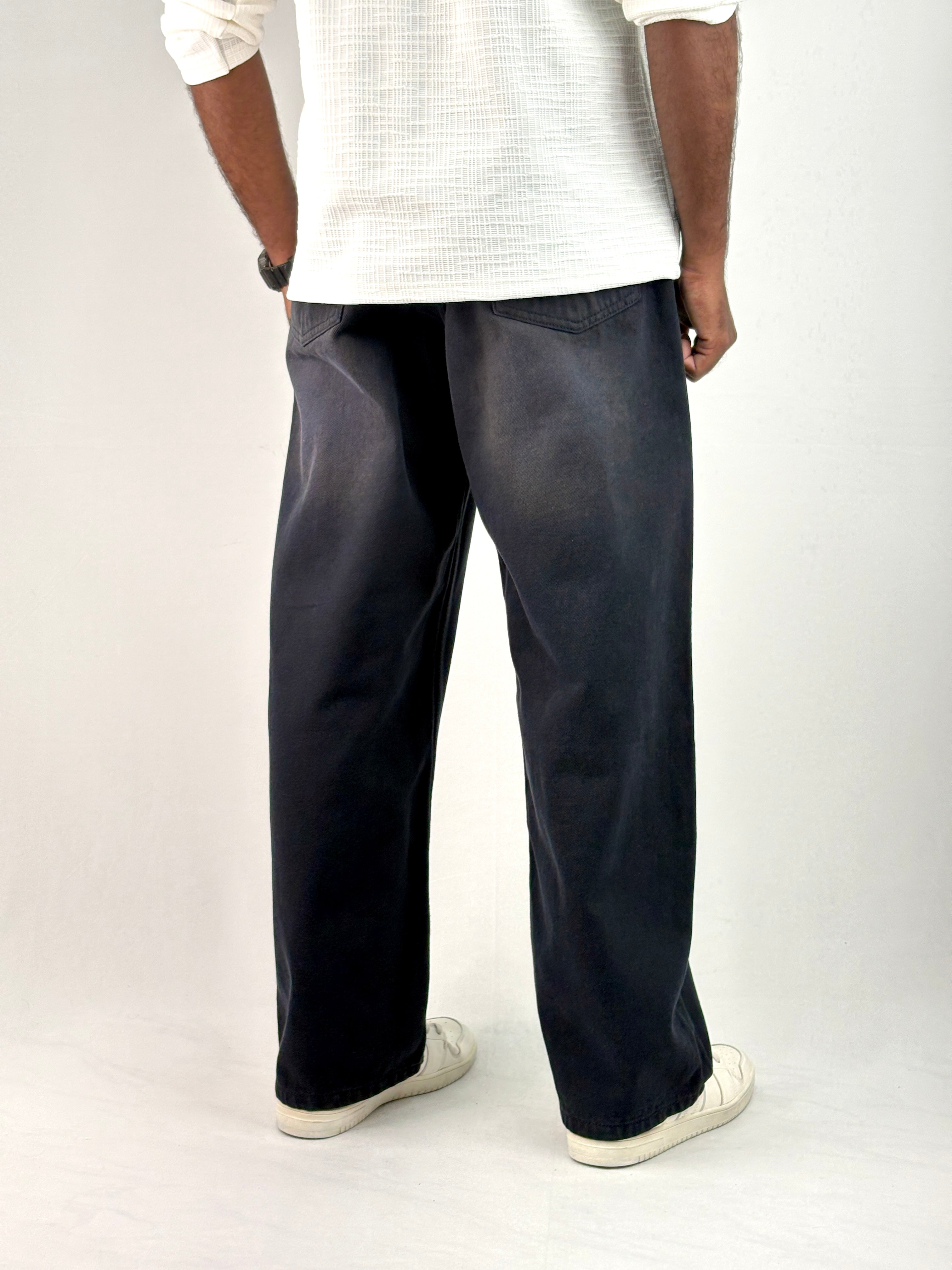 Black Shade Baggy Jean