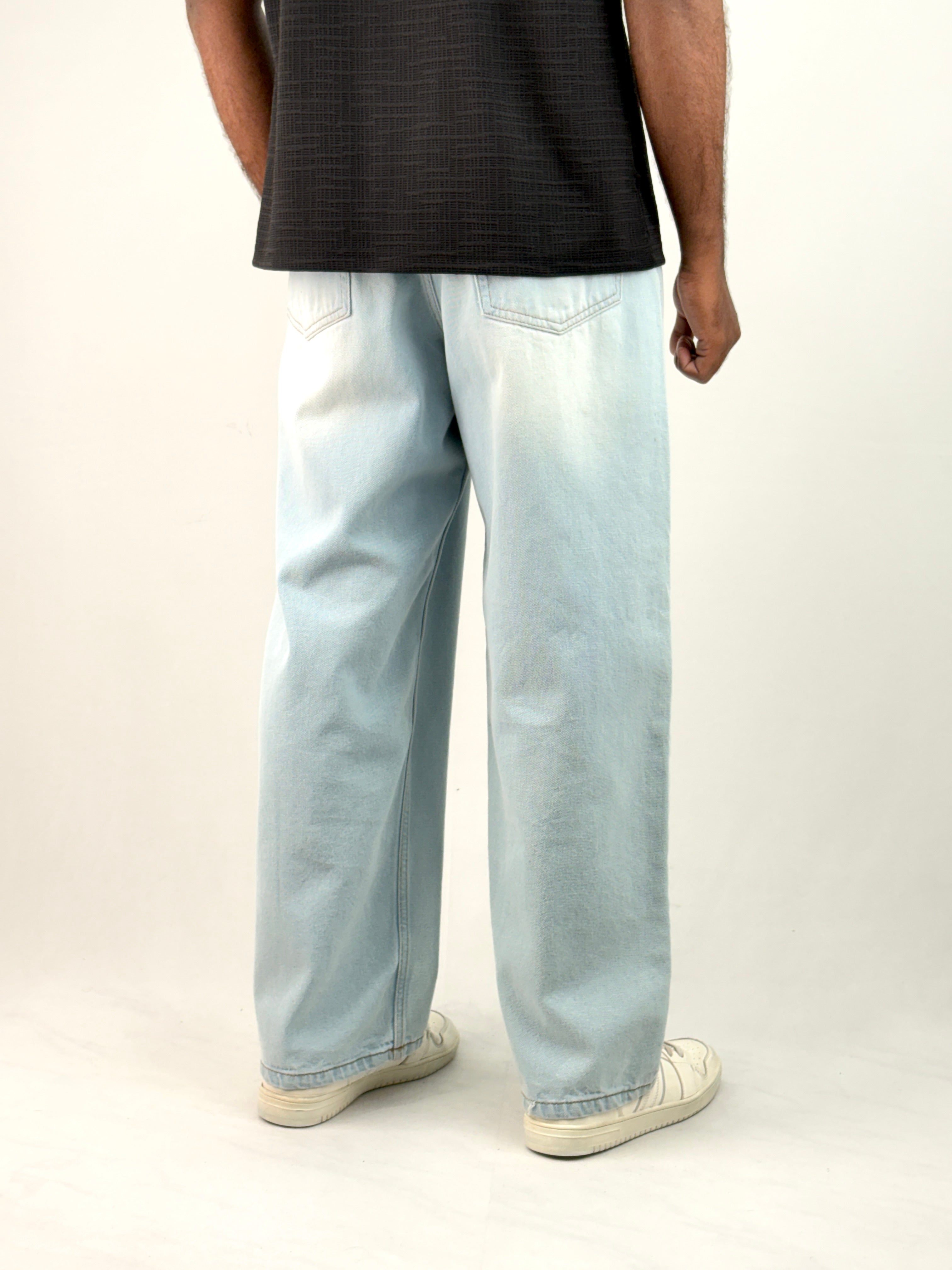Ice Blue Baggy Jean