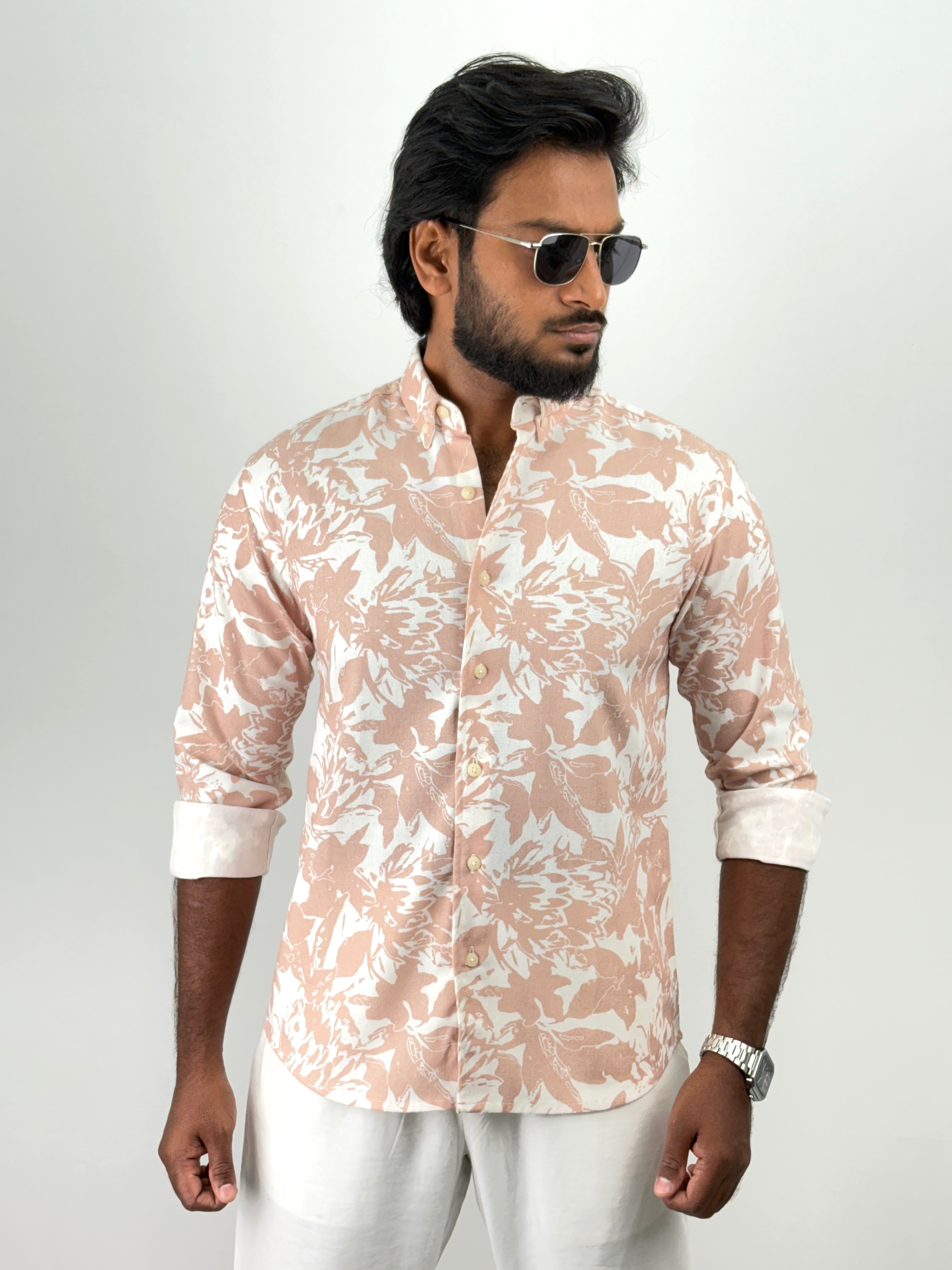 Peach Printed Shirts